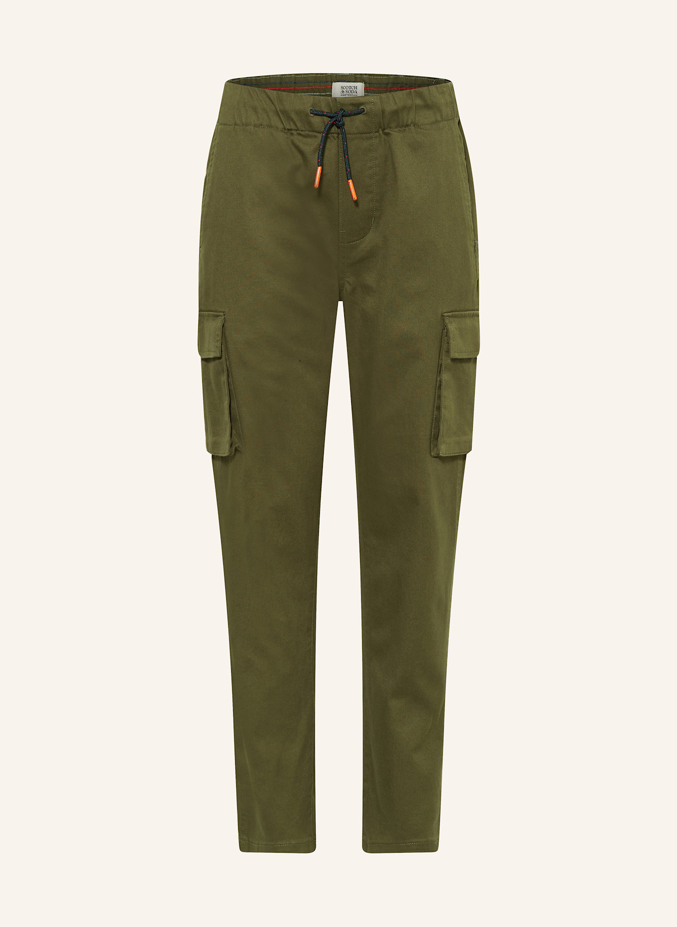 SCOTCH & SODA Cargohose Loose Tapered Fit, Farbe: GRÜN (Bild 1)