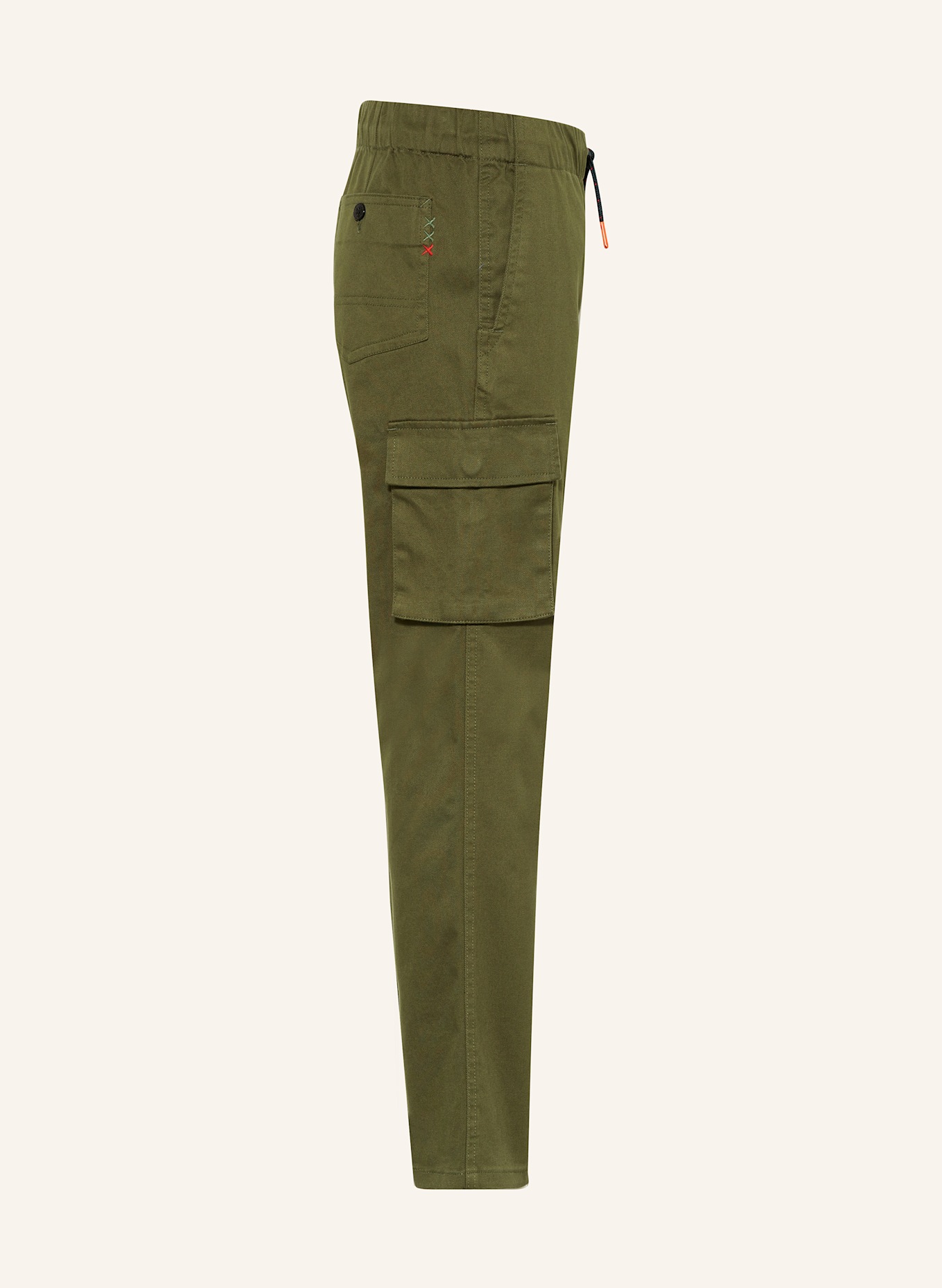 SCOTCH & SODA Cargohose Loose Tapered Fit, Farbe: GRÜN (Bild 4)