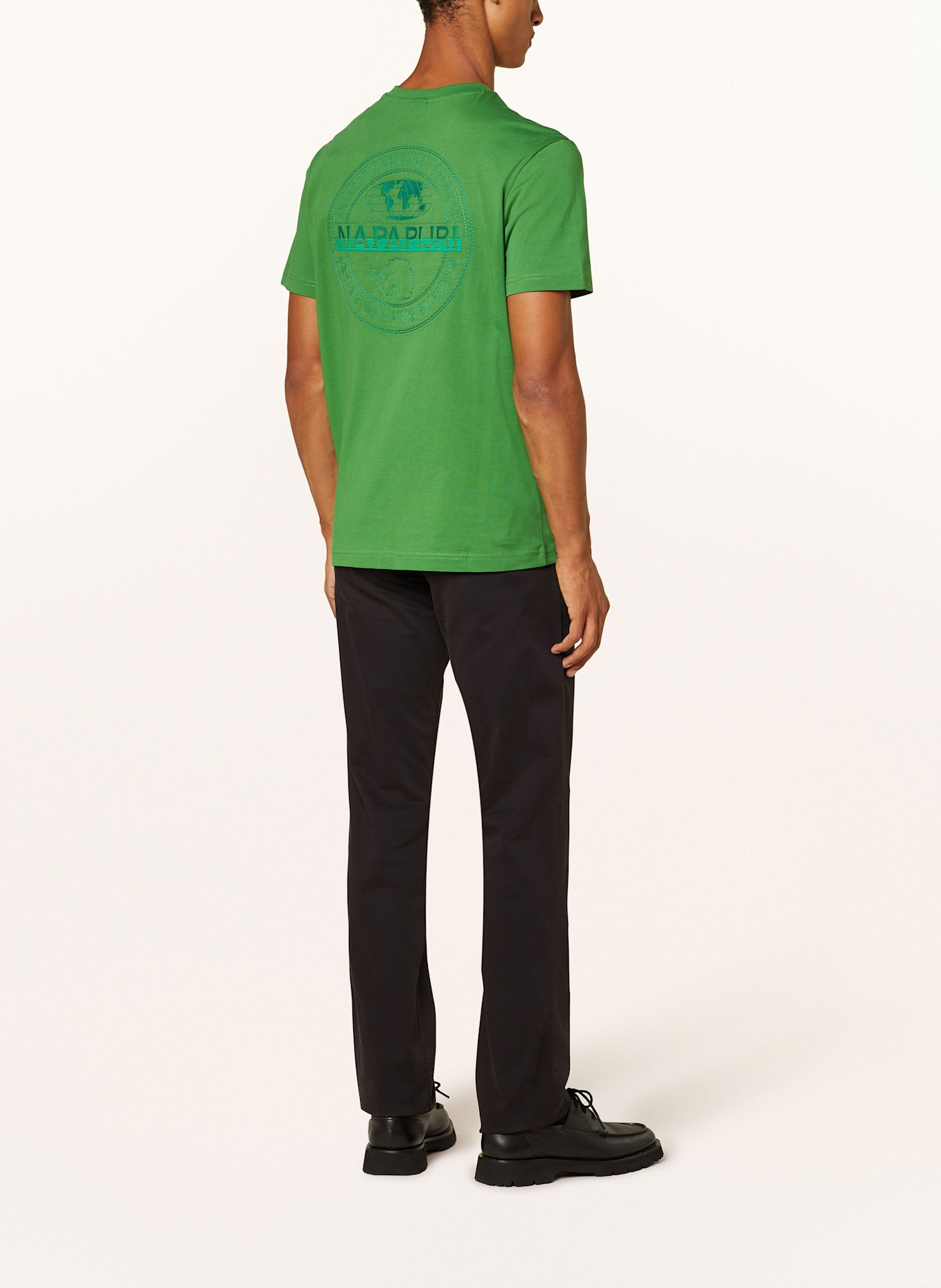 NAPAPIJRI T-shirt S-KANDER: LIGHT GREEN