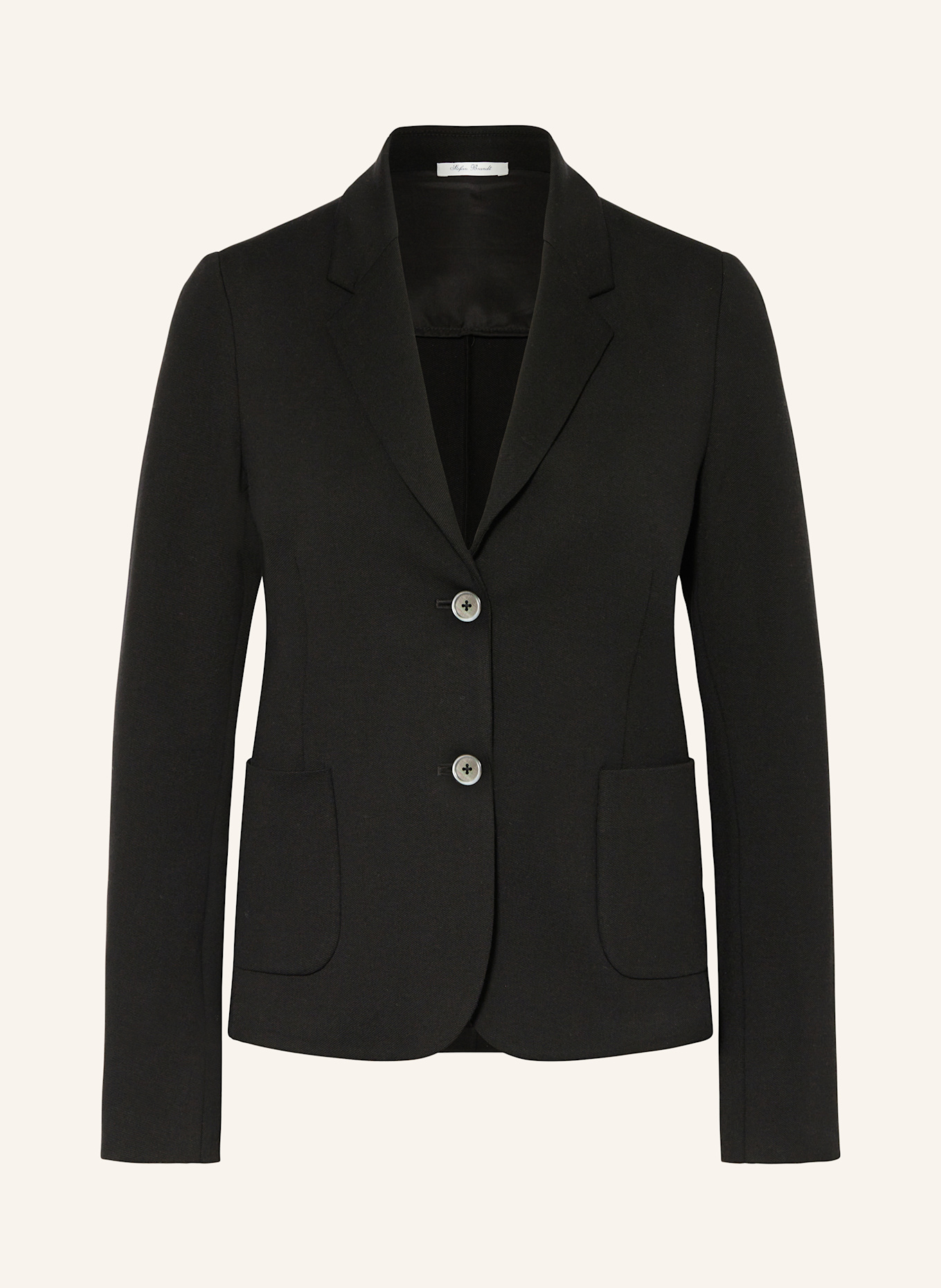 Stefan Brandt Jersey blazer with silk, Color: BLACK (Image 1)