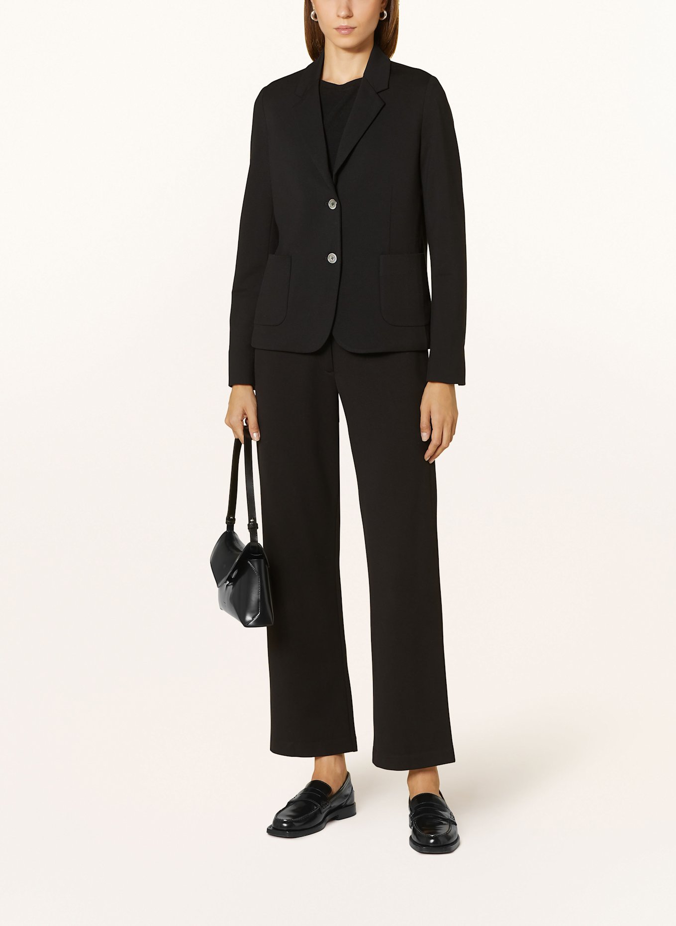 Stefan Brandt Jersey blazer with silk, Color: BLACK (Image 2)