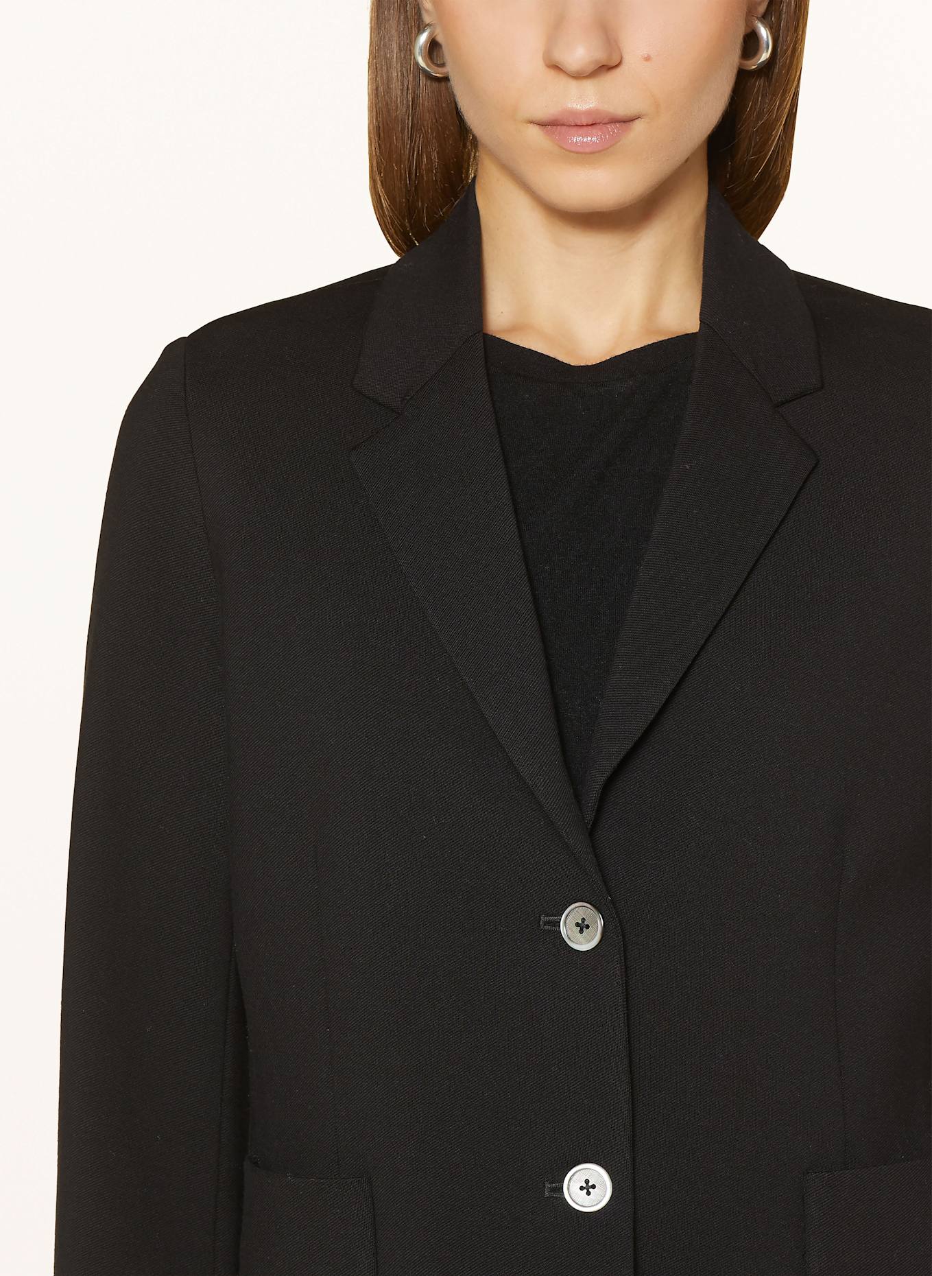 Stefan Brandt Jersey blazer with silk, Color: BLACK (Image 4)