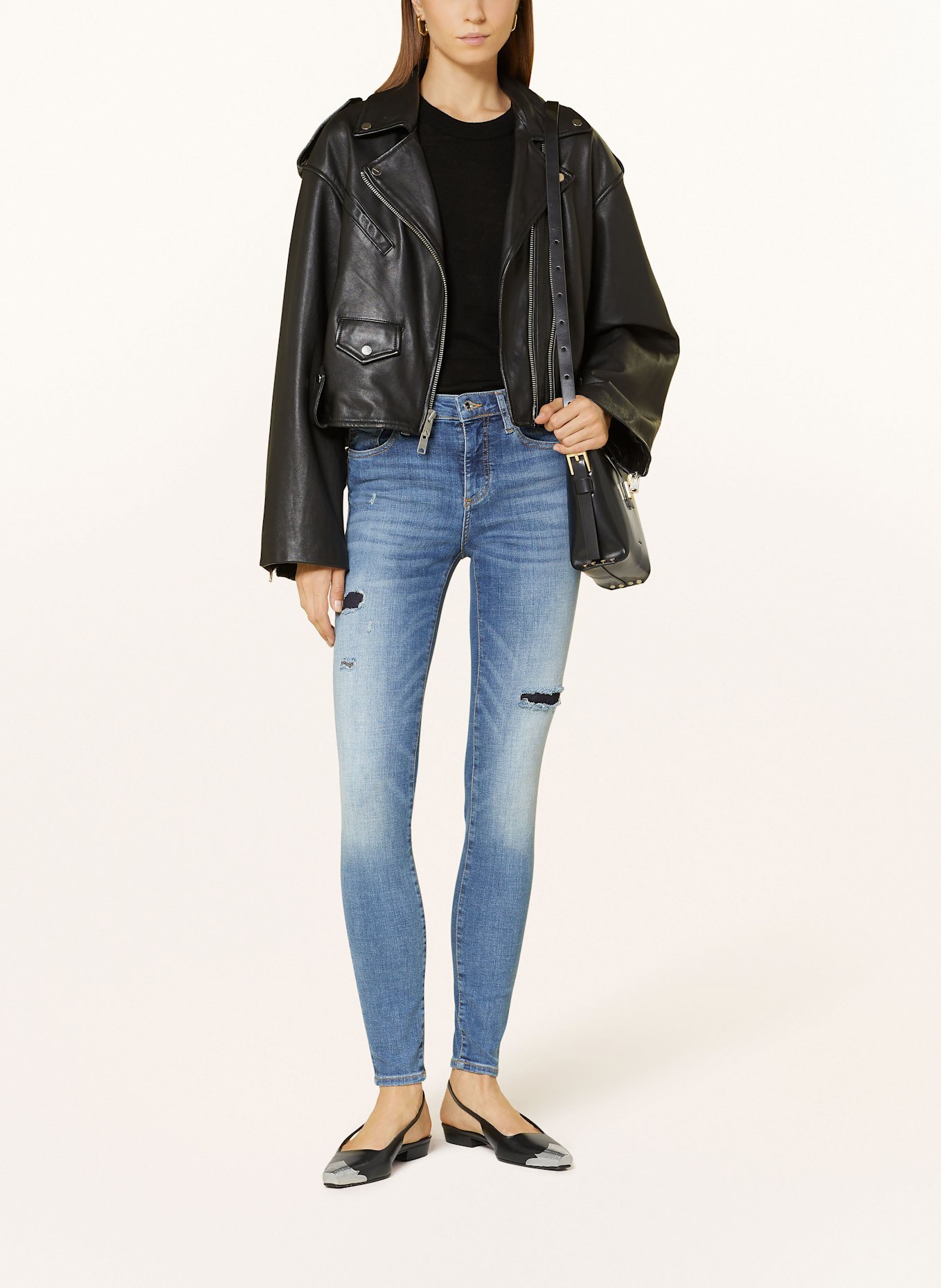ARMANI EXCHANGE Skinny jeans: 1500 INDIGO DENIM