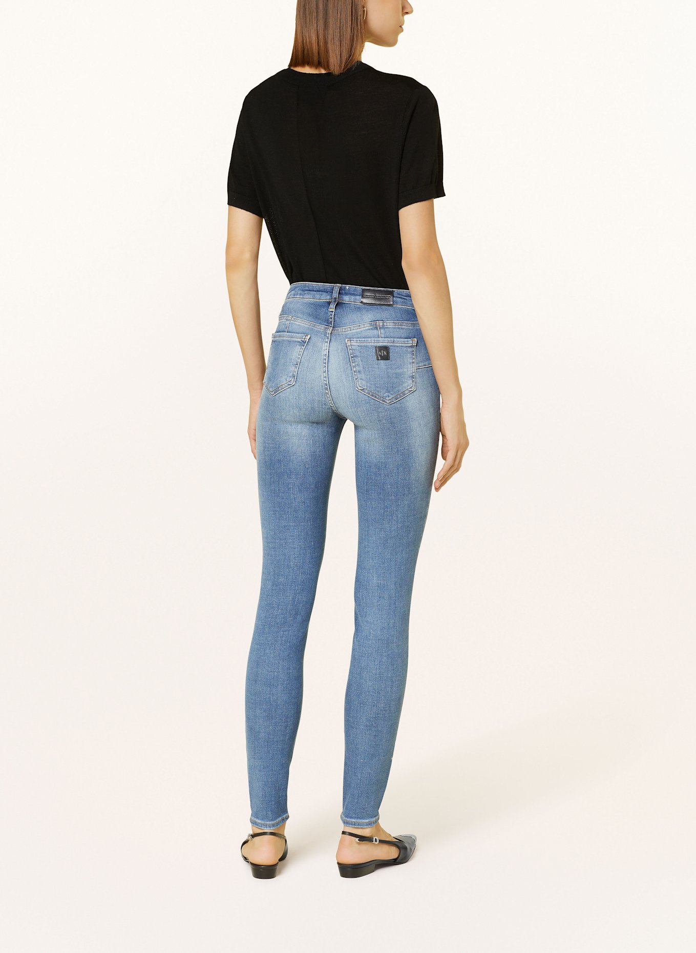 ARMANI EXCHANGE Skinny jeans: 1500 INDIGO DENIM