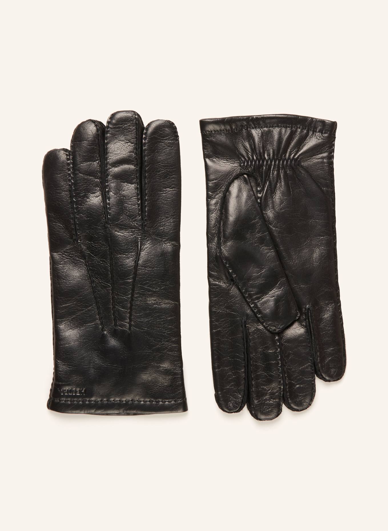 HESTRA Leather gloves EDWARD, Color: BLACK (Image 1)
