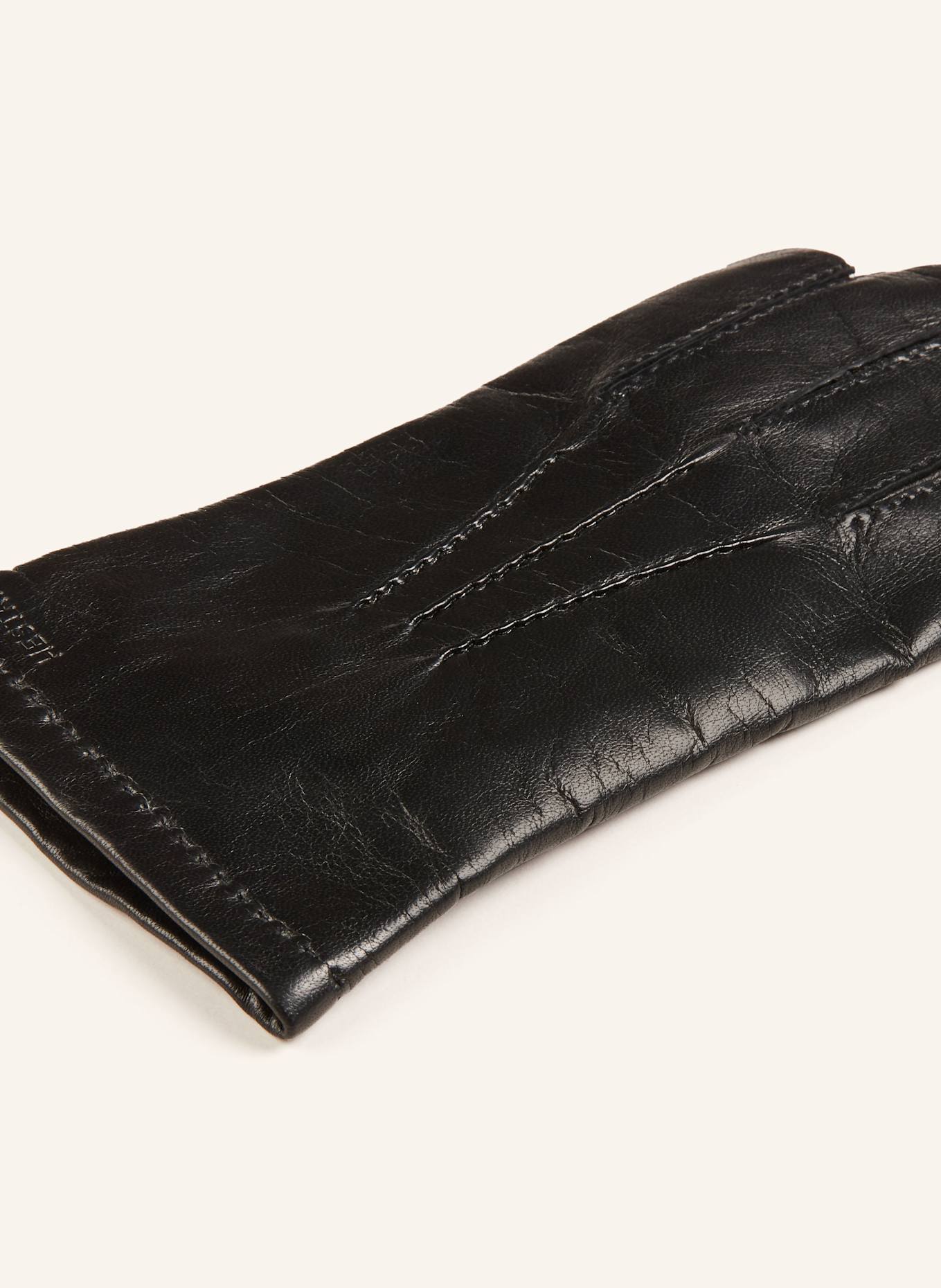 HESTRA Leather gloves EDWARD, Color: BLACK (Image 2)