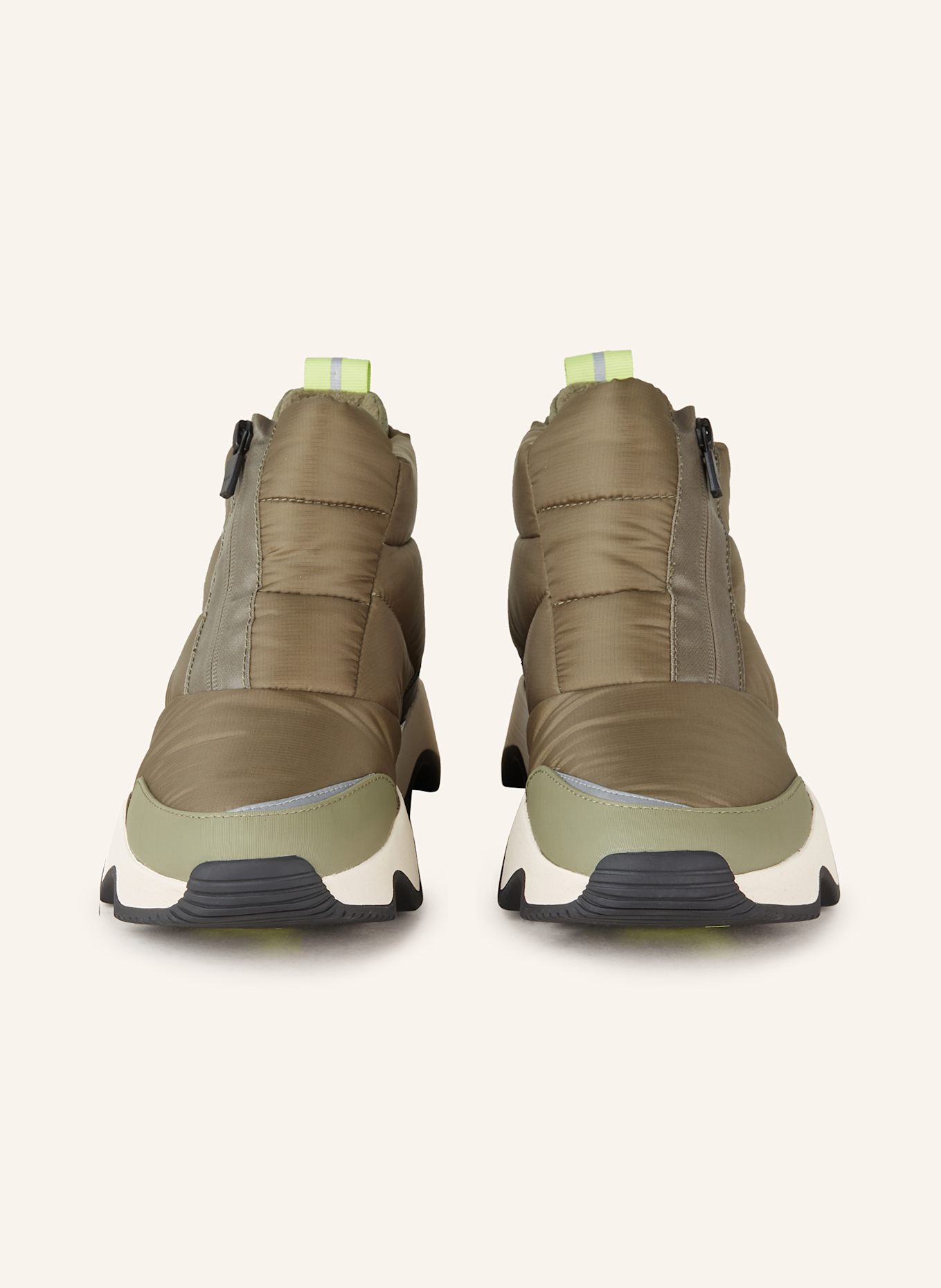 SOREL Platform boots IMPACT PUFFY: OLIVE