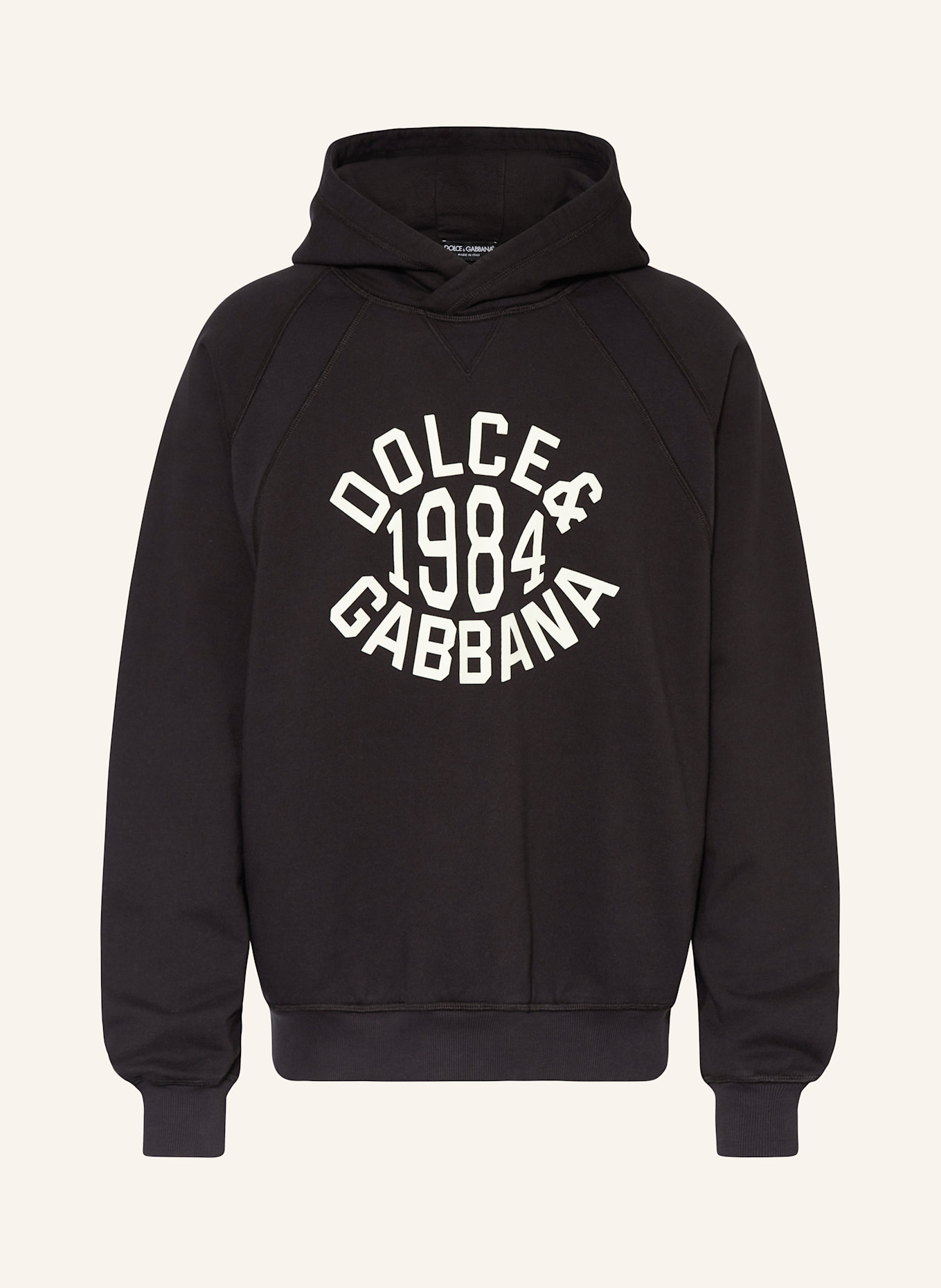 DOLCE GABBANA Hoodie in black white