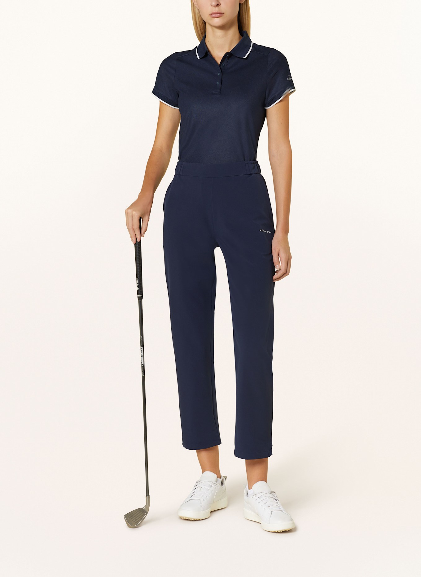 RÖHNISCH MIRIAM functional polo shirt: DARK BLUE