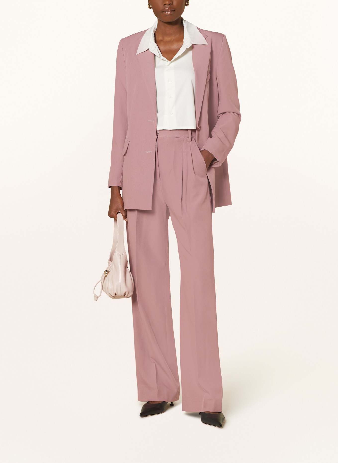 MRS & HUGS Wide leg trousers, Color: DUSKY PINK (Image 2)