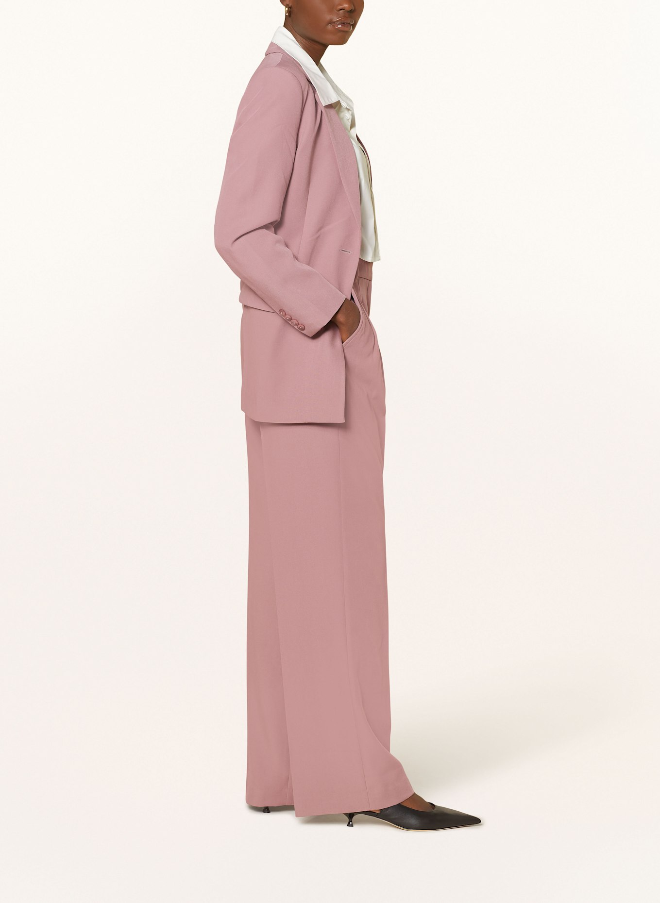 MRS & HUGS Wide leg trousers, Color: DUSKY PINK (Image 4)