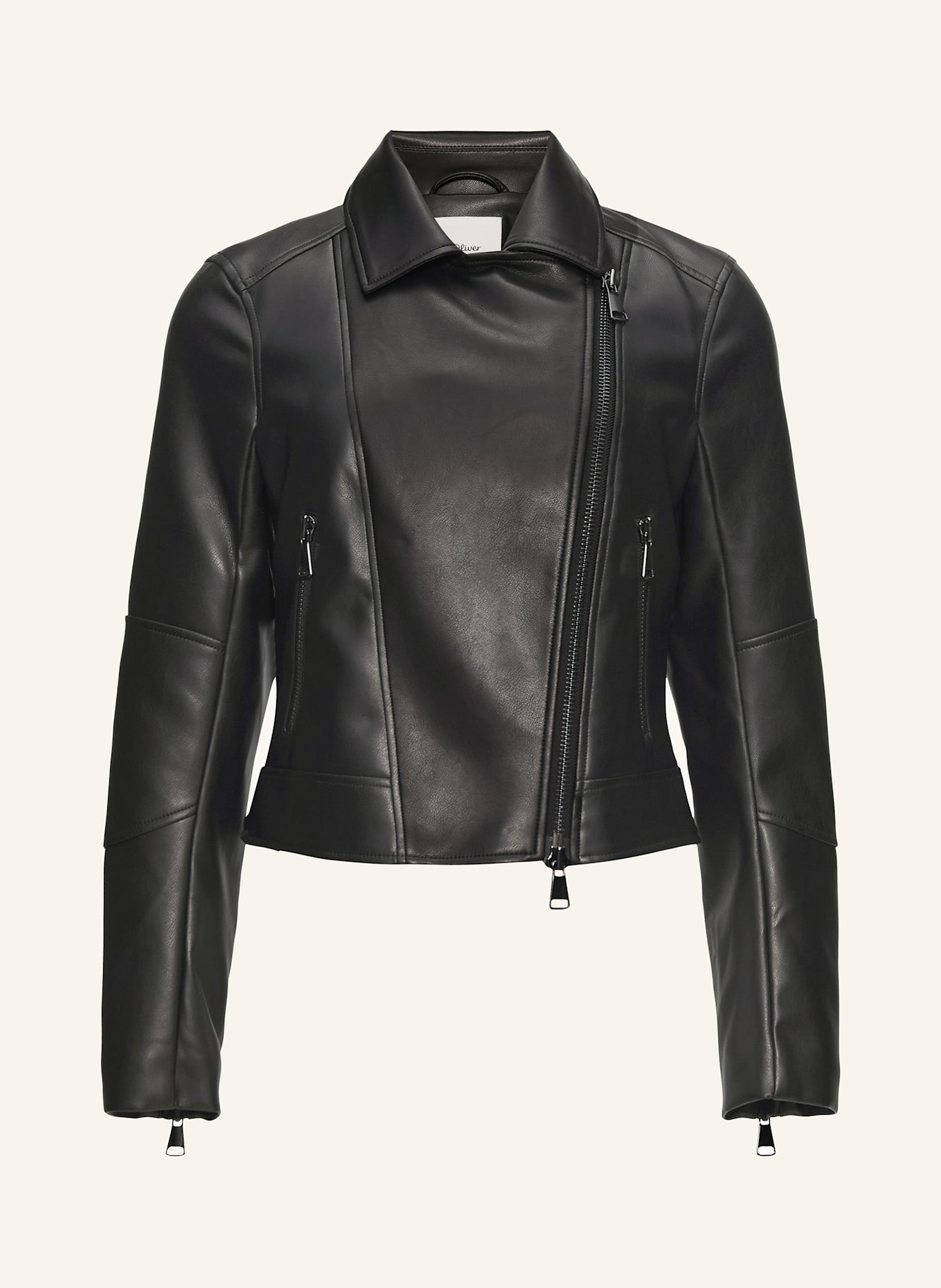 Black leather look jackets 2025