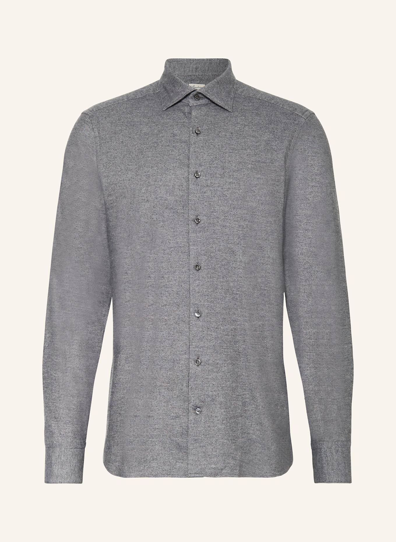 Stenströms Flanellhemd Slimline Fit: GRAU