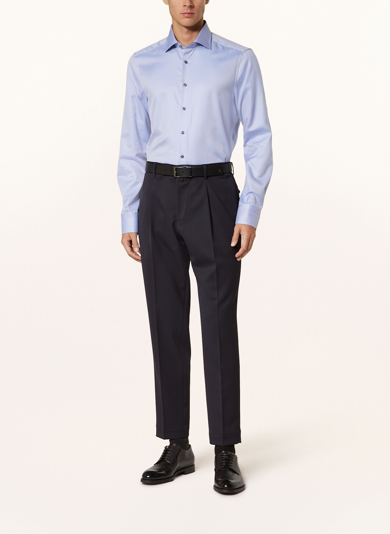 Stenströms Hemd Slimline Fit: HELLBLAU