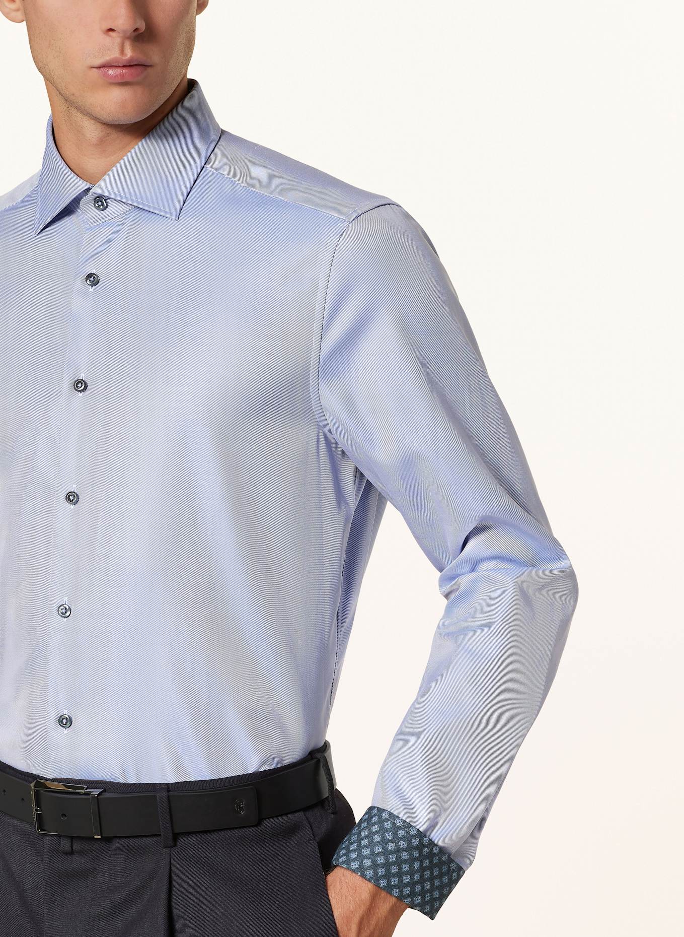 Stenströms Hemd Slimline Fit: HELLBLAU