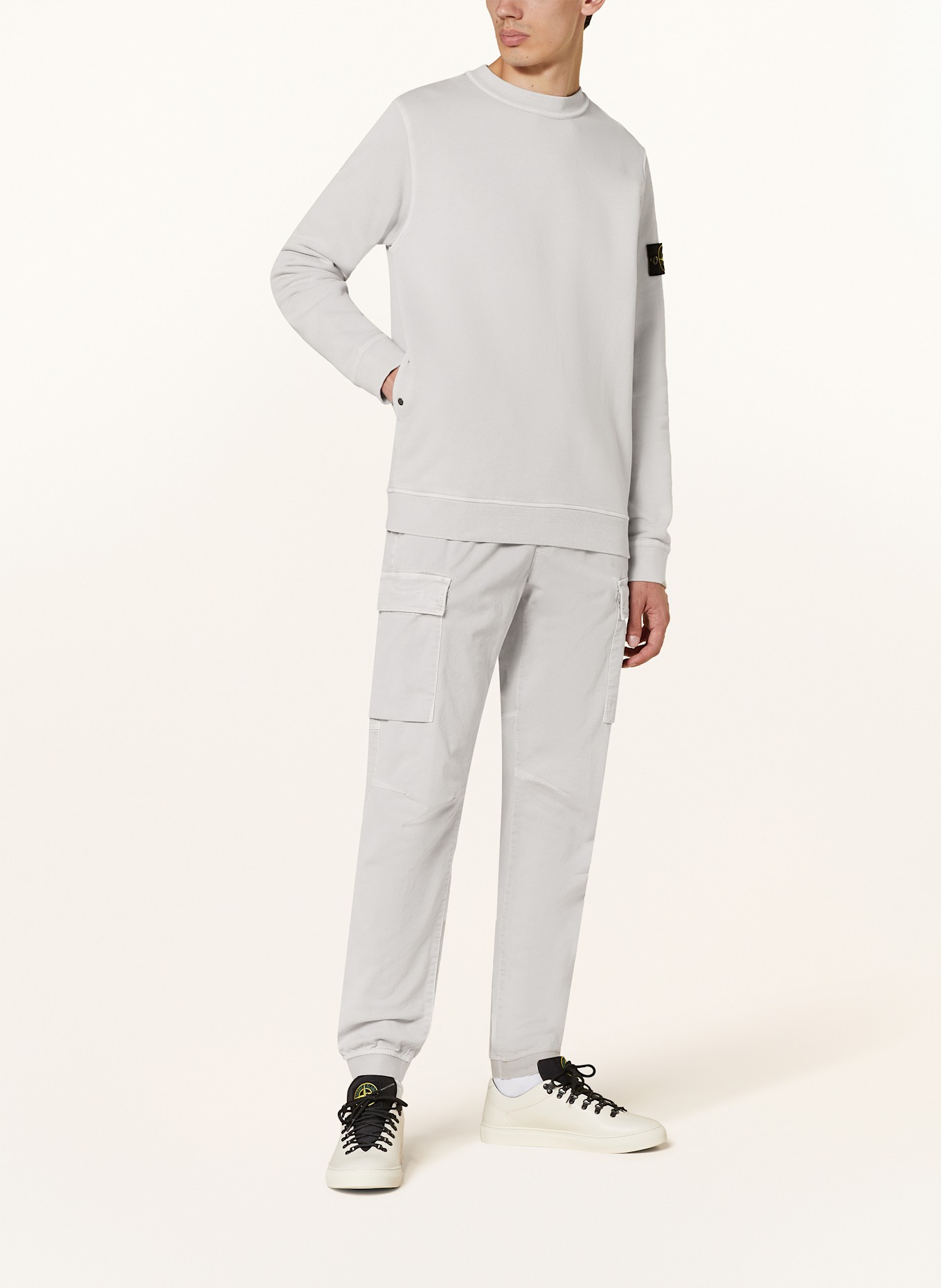 STONE ISLAND Sweatshirt: HELLGRAU