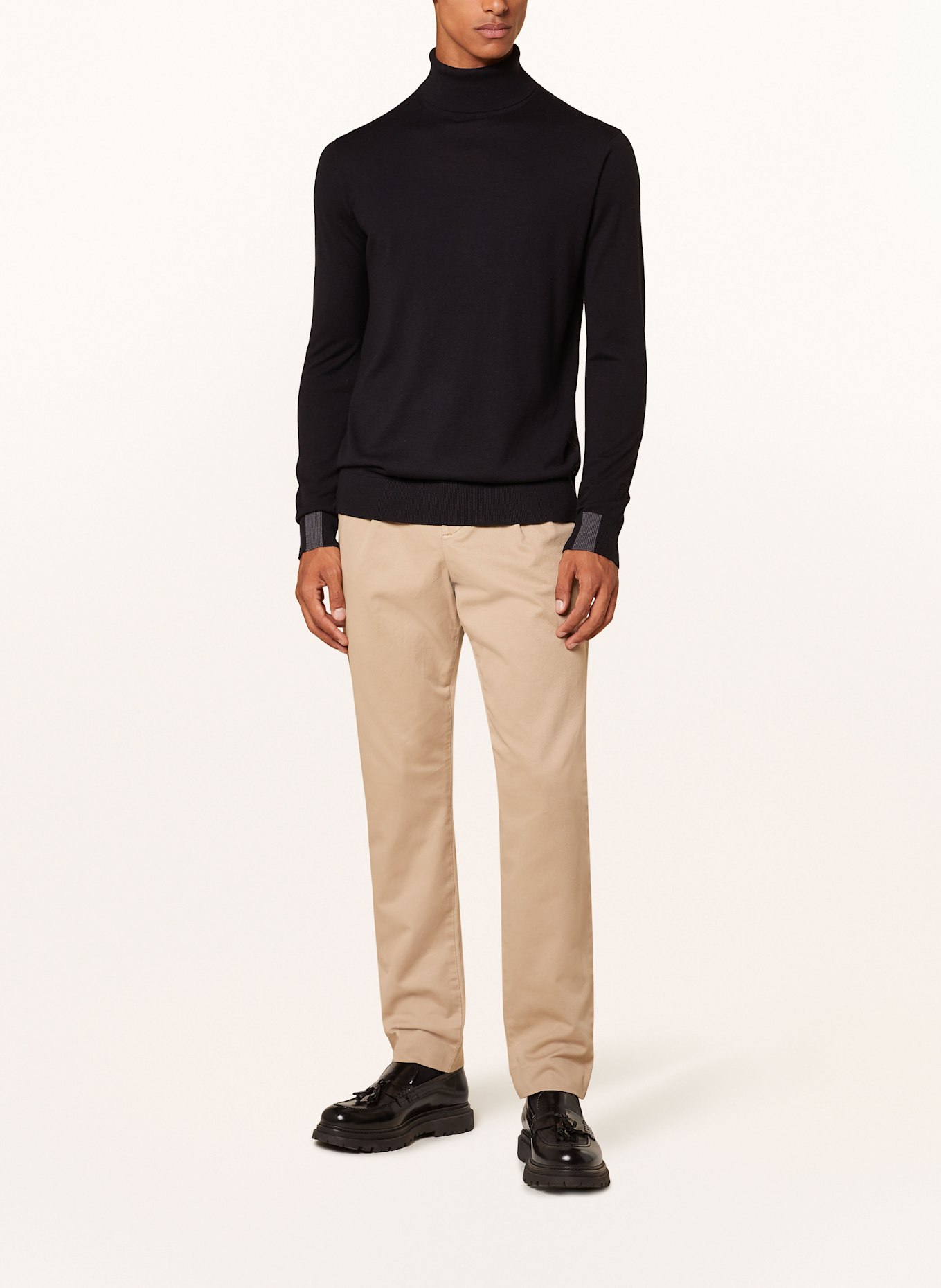 MOS MOSH Gallery Turtleneck sweater MMGADAM: BLACK