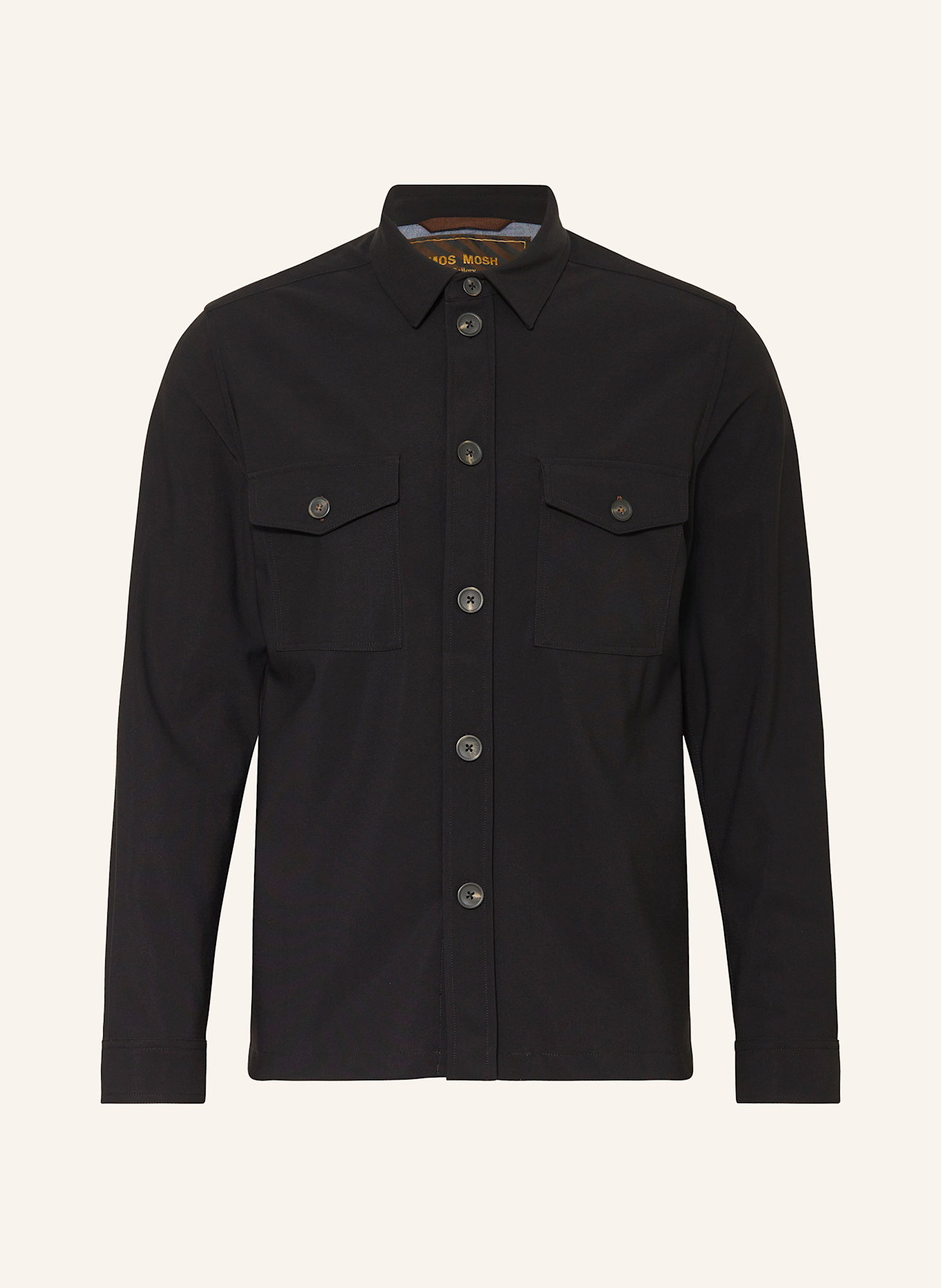 MOS MOSH Gallery Svrchní košile MMGBIRK: ČERNÁ