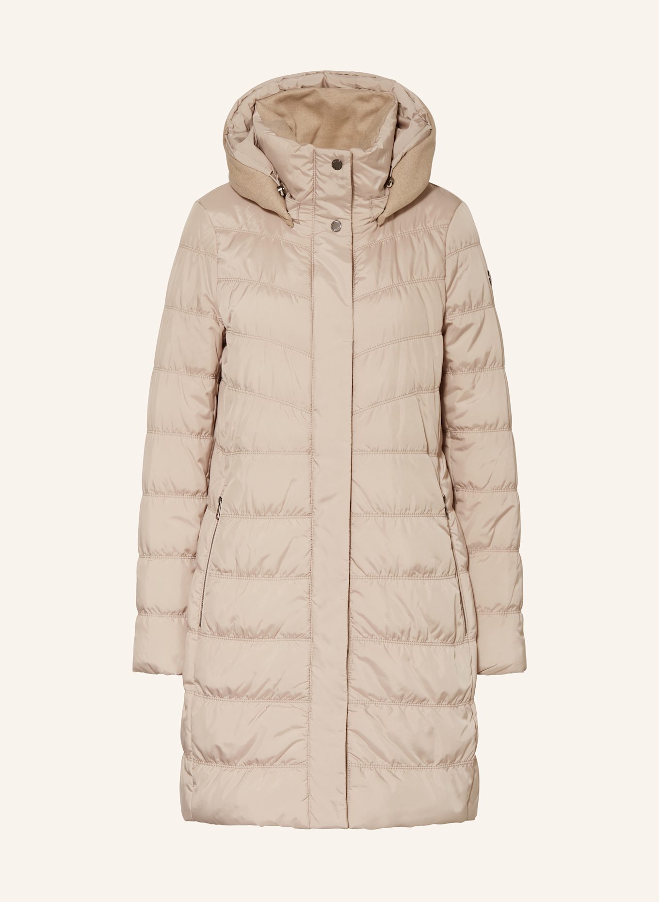 FUCHS SCHMITT Steppmantel mit abnehmbarer Kapuze, Farbe: BEIGE (Bild 1)
