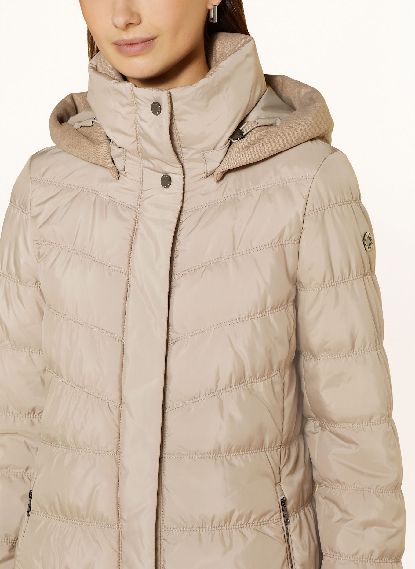 FUCHS SCHMITT Steppmantel mit abnehmbarer Kapuze, Farbe: BEIGE (Bild 5)