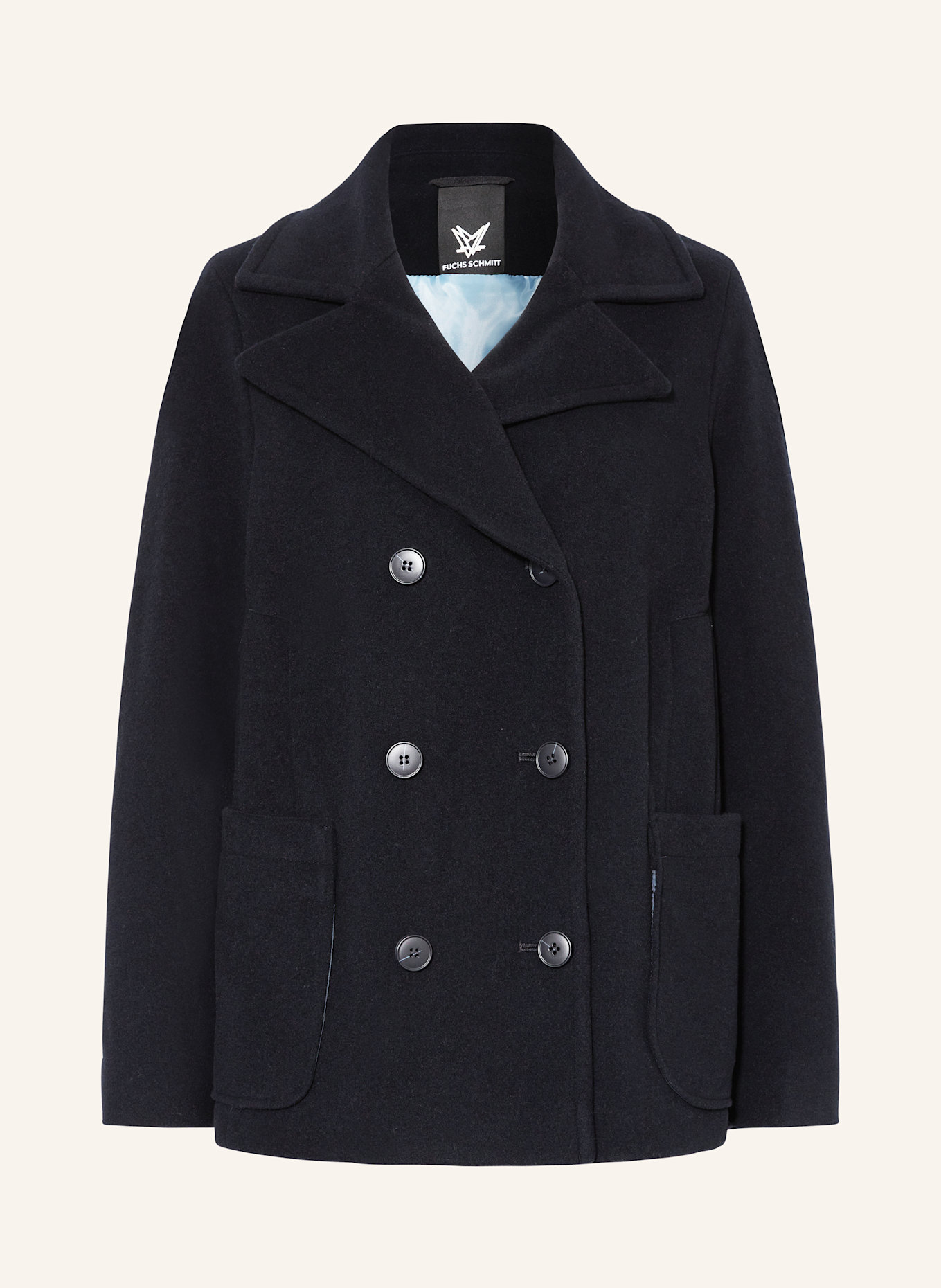 FUCHS SCHMITT Pea coat in dark blue