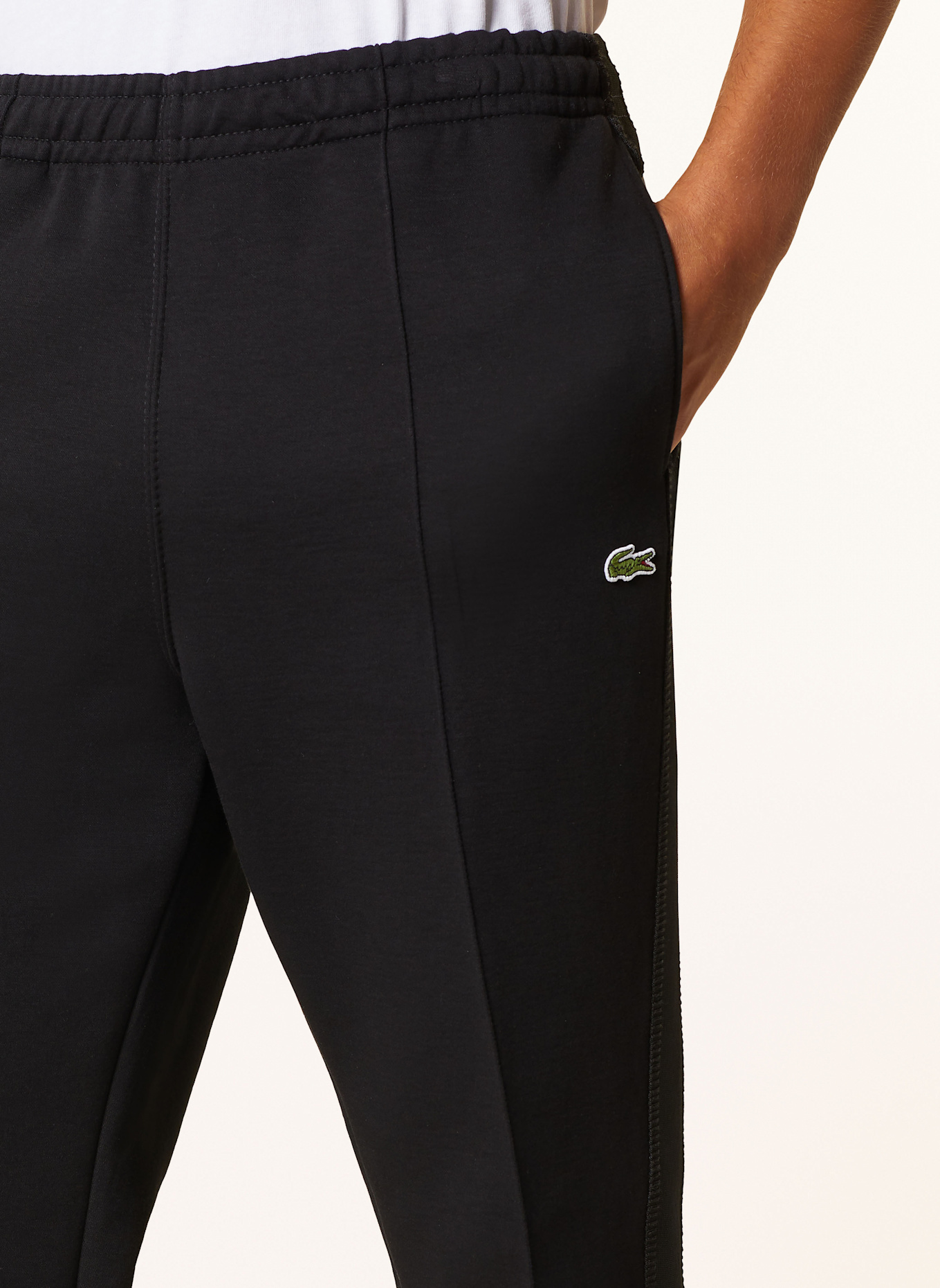 LACOSTE Track Pants Regular Fit: SCHWARZ