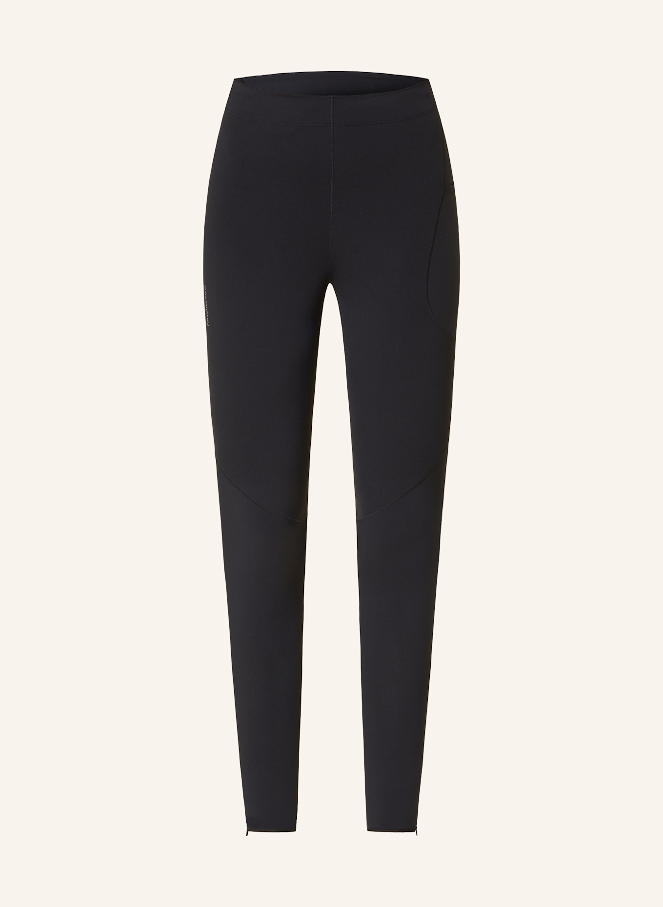 SALOMON Lauf Tights SENSE AERO STOW in schwarz