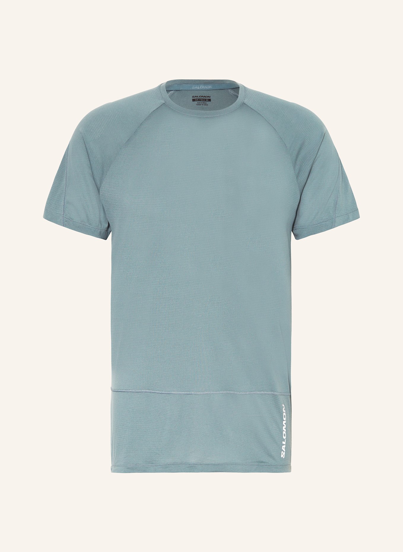 SALOMON Running shirt CROSS RUN, Color: TEAL (Image 1)