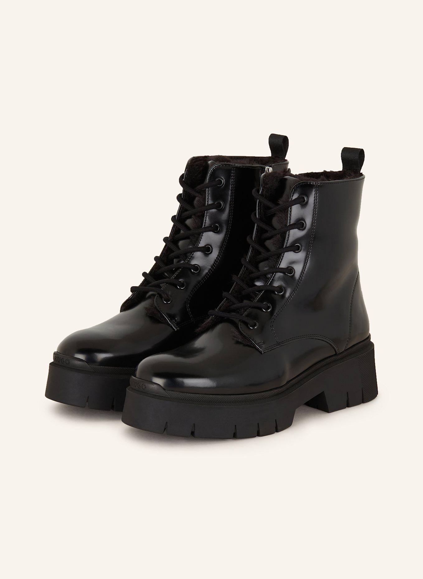 HUGO Lace up boots KRIS lined