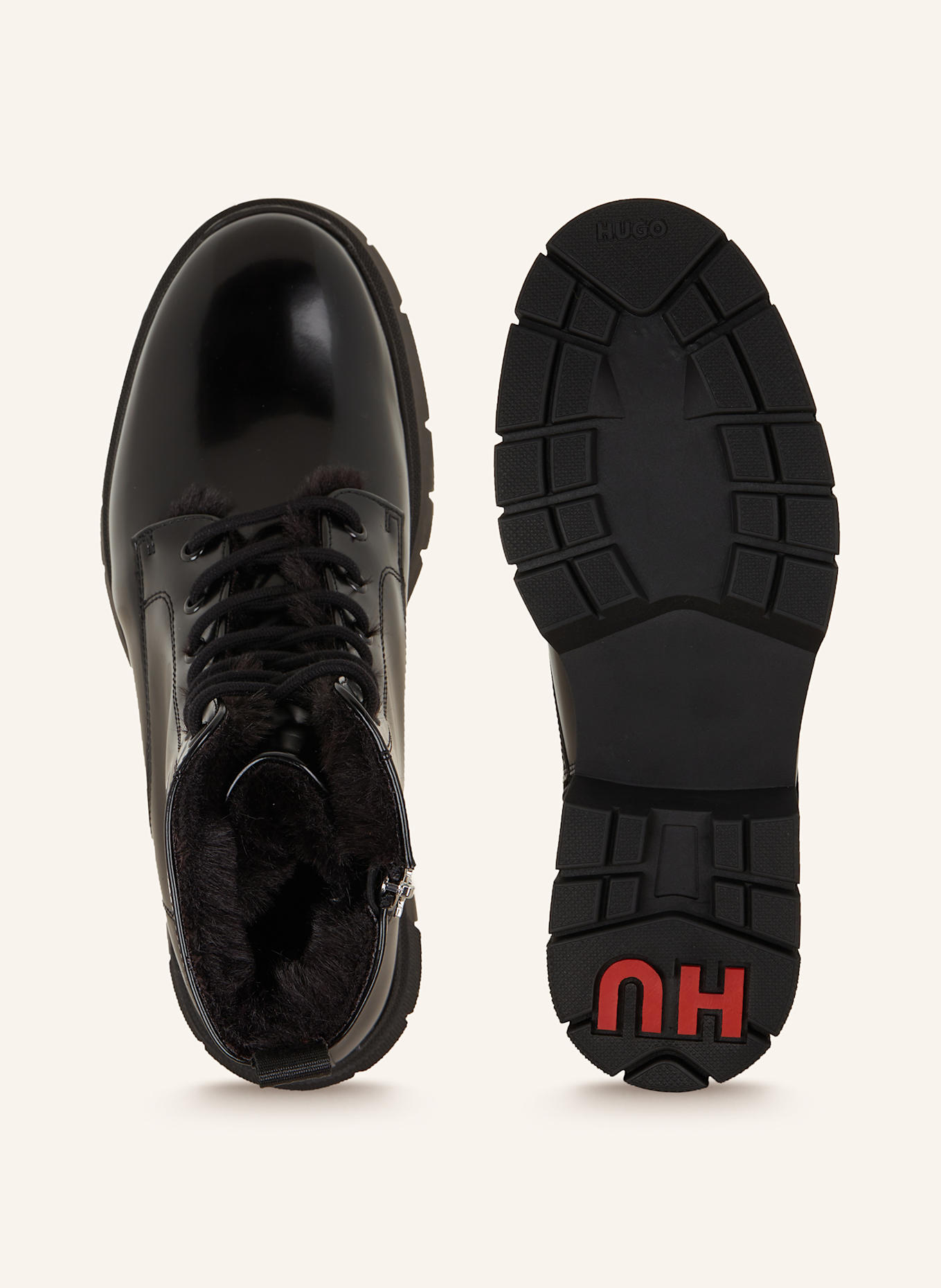 HUGO Lace up boots KRIS lined