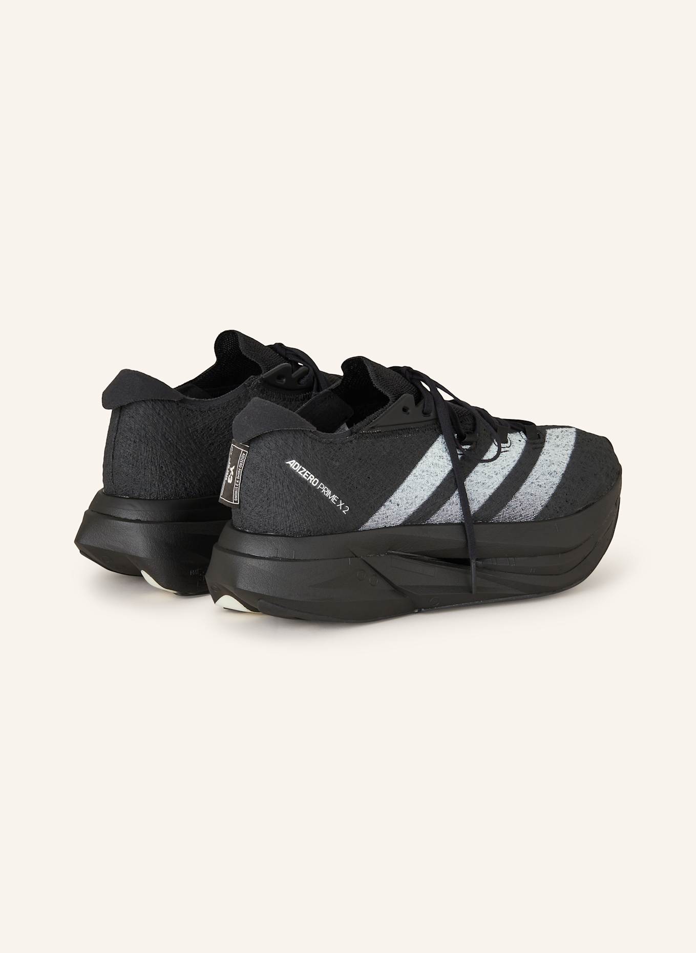 Y-3 Running shoes ADIZERO PRIME X 2 STRUNG, Color: BLACK/ WHITE (Image 2)