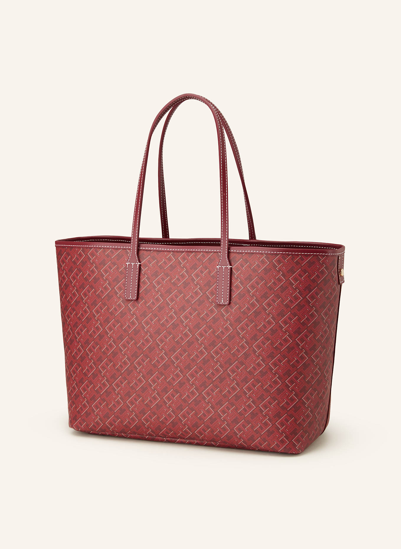 TOMMY HILFIGER Shopper MONOPLAY: ROT / DUNKELROT / ECRU