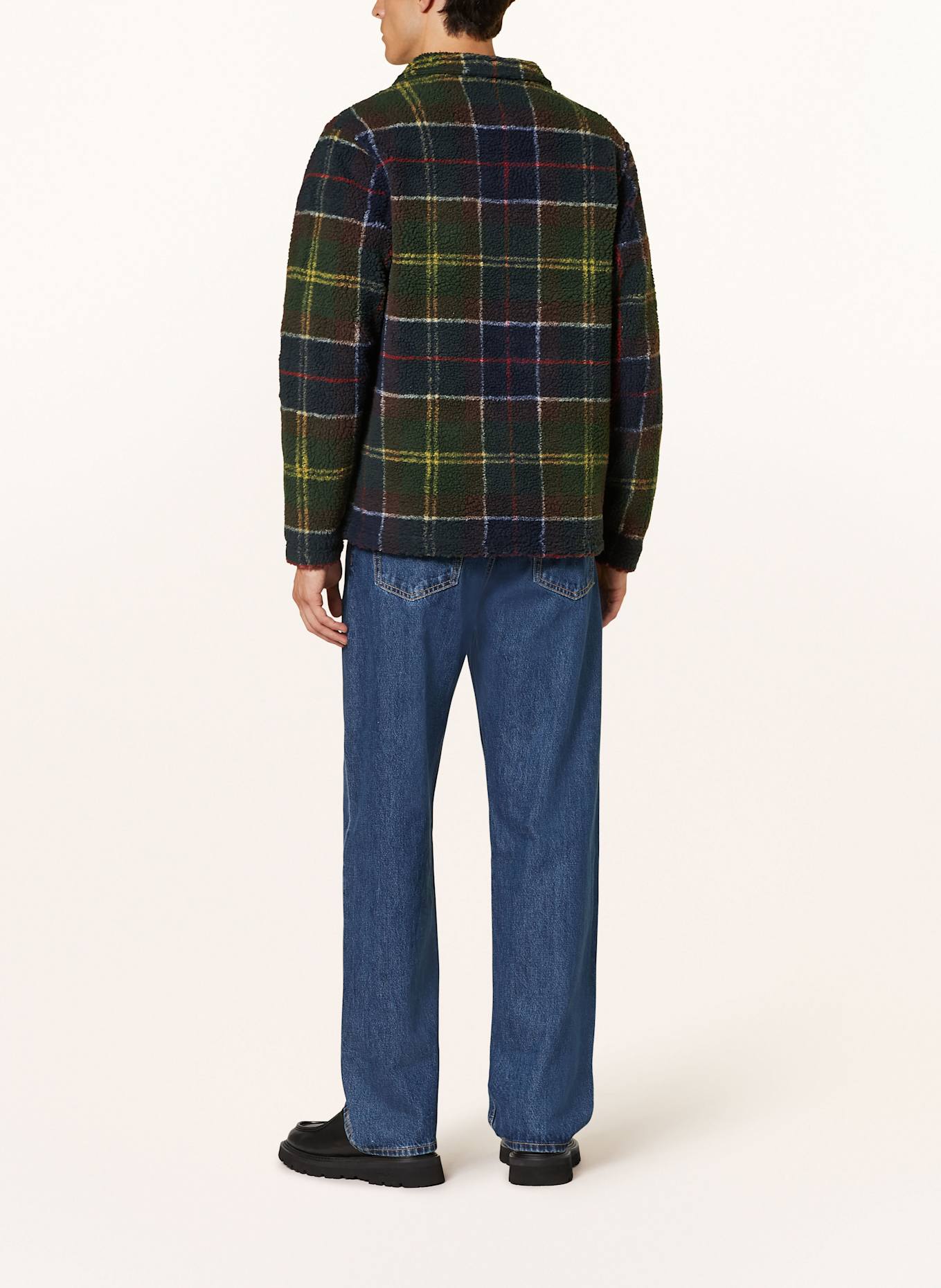 Barbour Plyšová bunda: TMAVĚ MODRÁ / TMAVĚ ZELENÁ / TMAVĚ HNĚDÁ