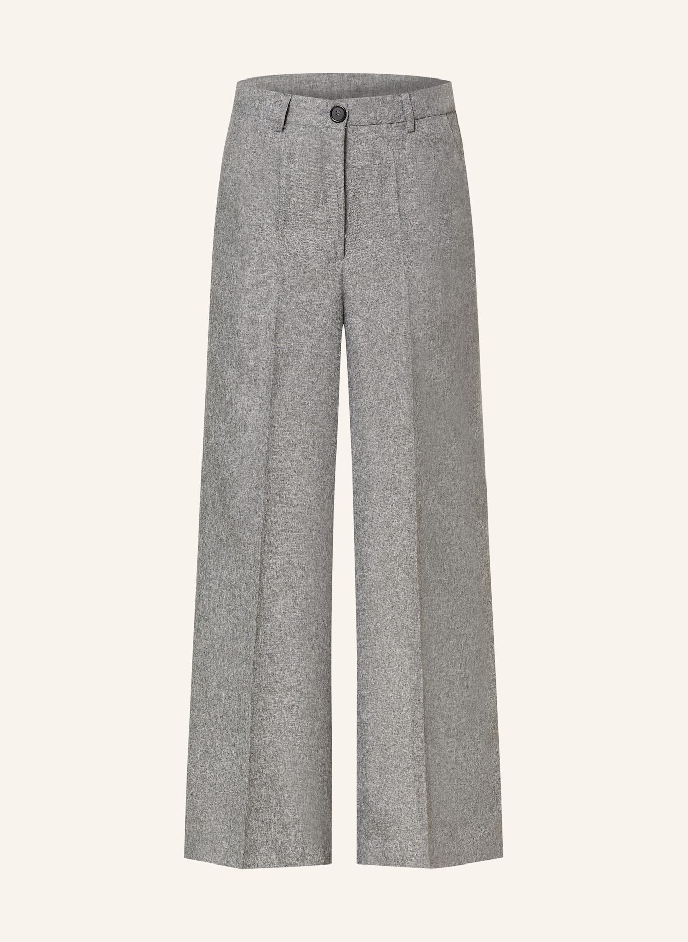 SOMETHINGNEW SNNANA wide leg trousers, Color: GRAY (Image 1)