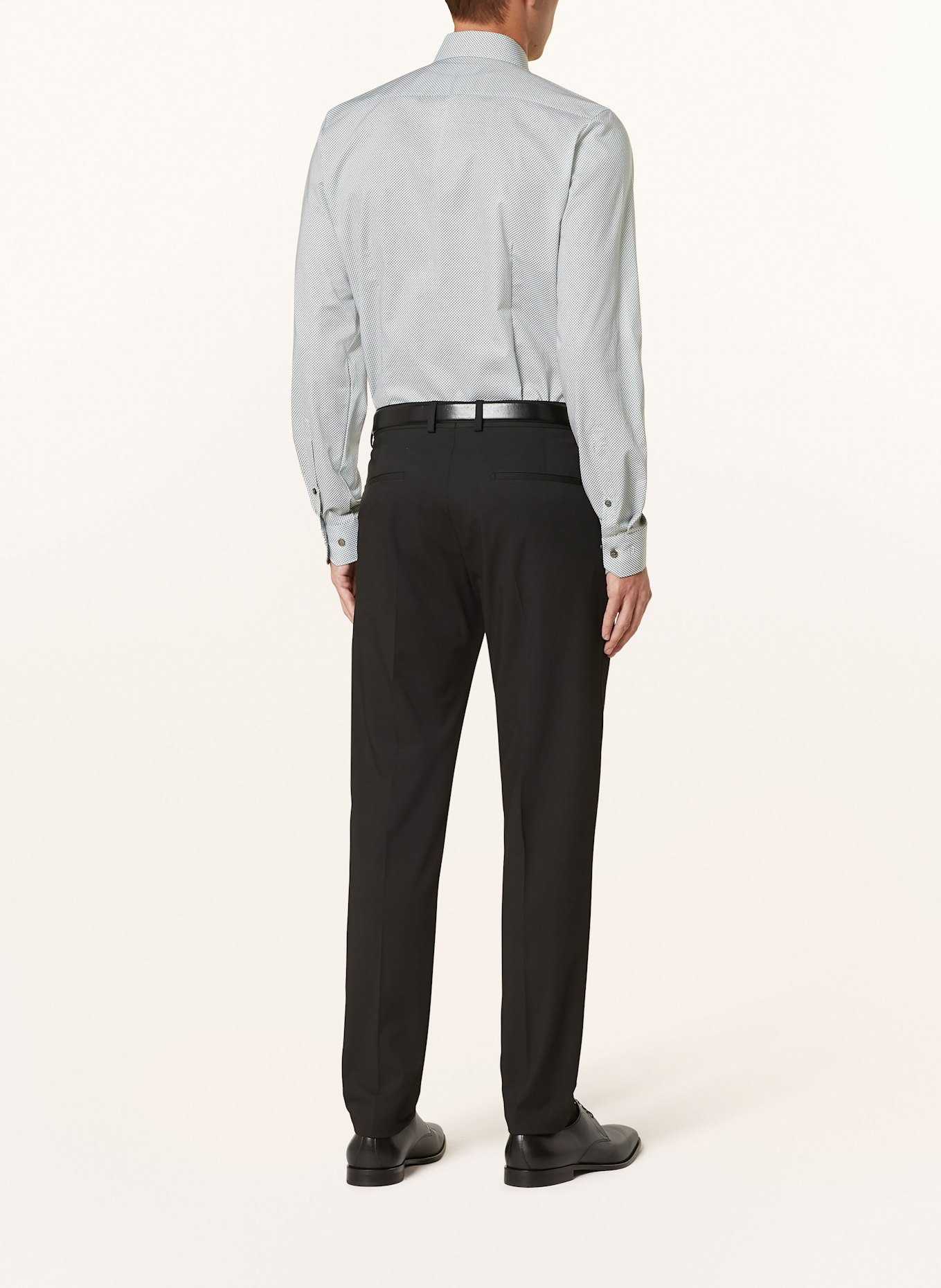 OLYMP Hemd No. Six super slim fit: HELLGRÜN / WEISS