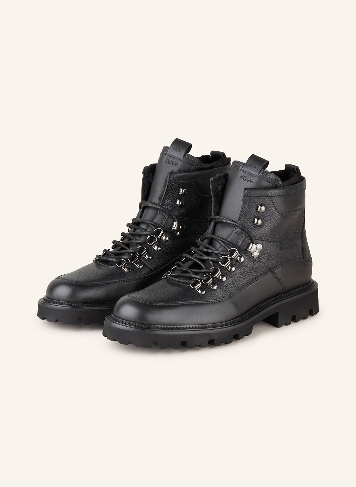 Black combat boots white laces store