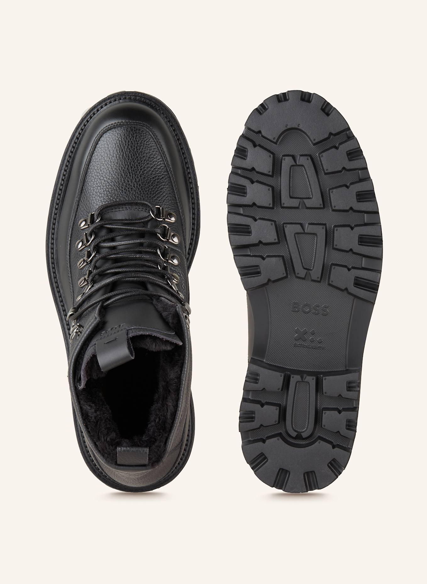 BOSS Schnürboots JULYO: SCHWARZ