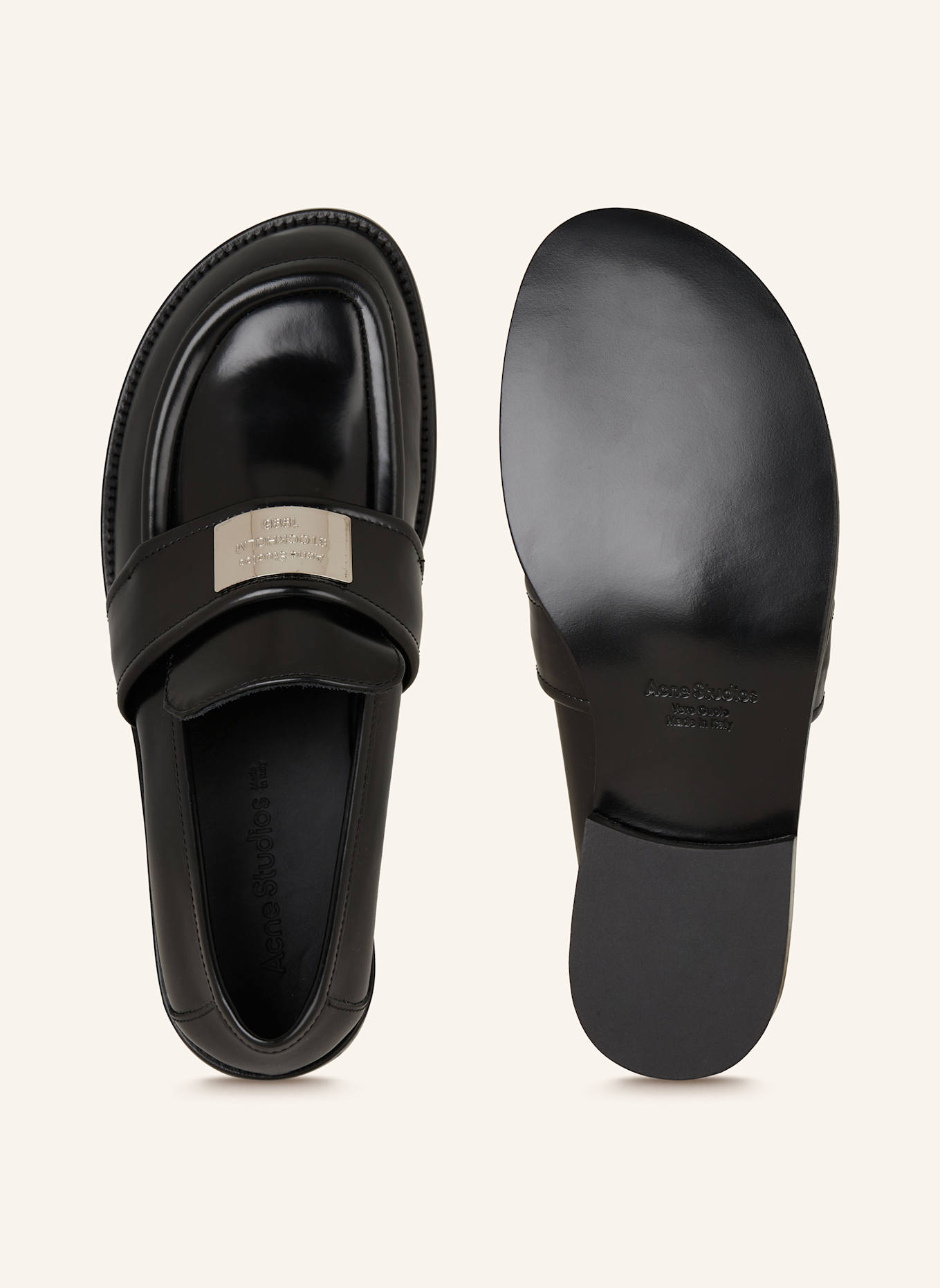 Acne Studios Loafersy: CZARNY