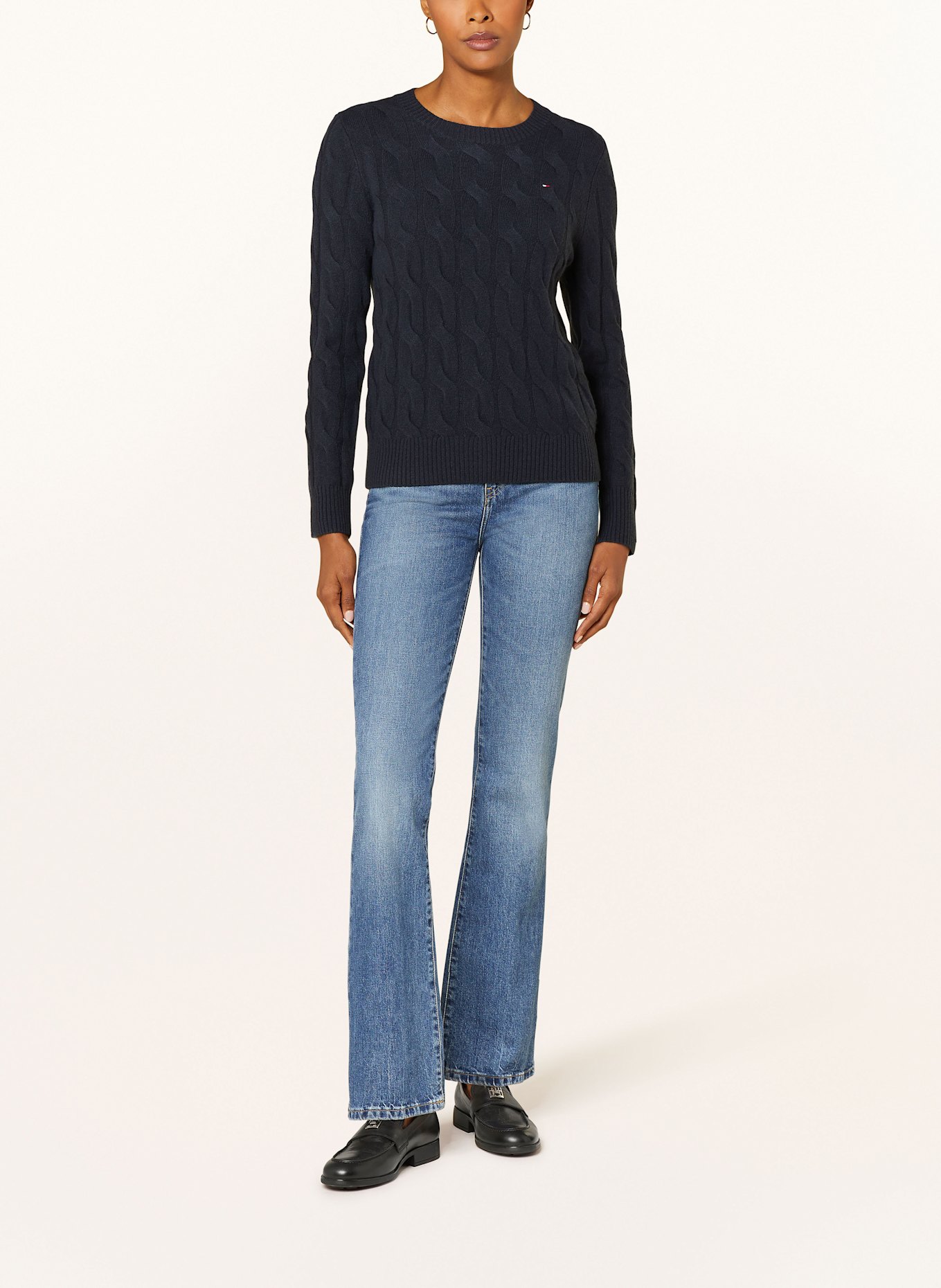 TOMMY HILFIGER Pullover: DUNKELBLAU