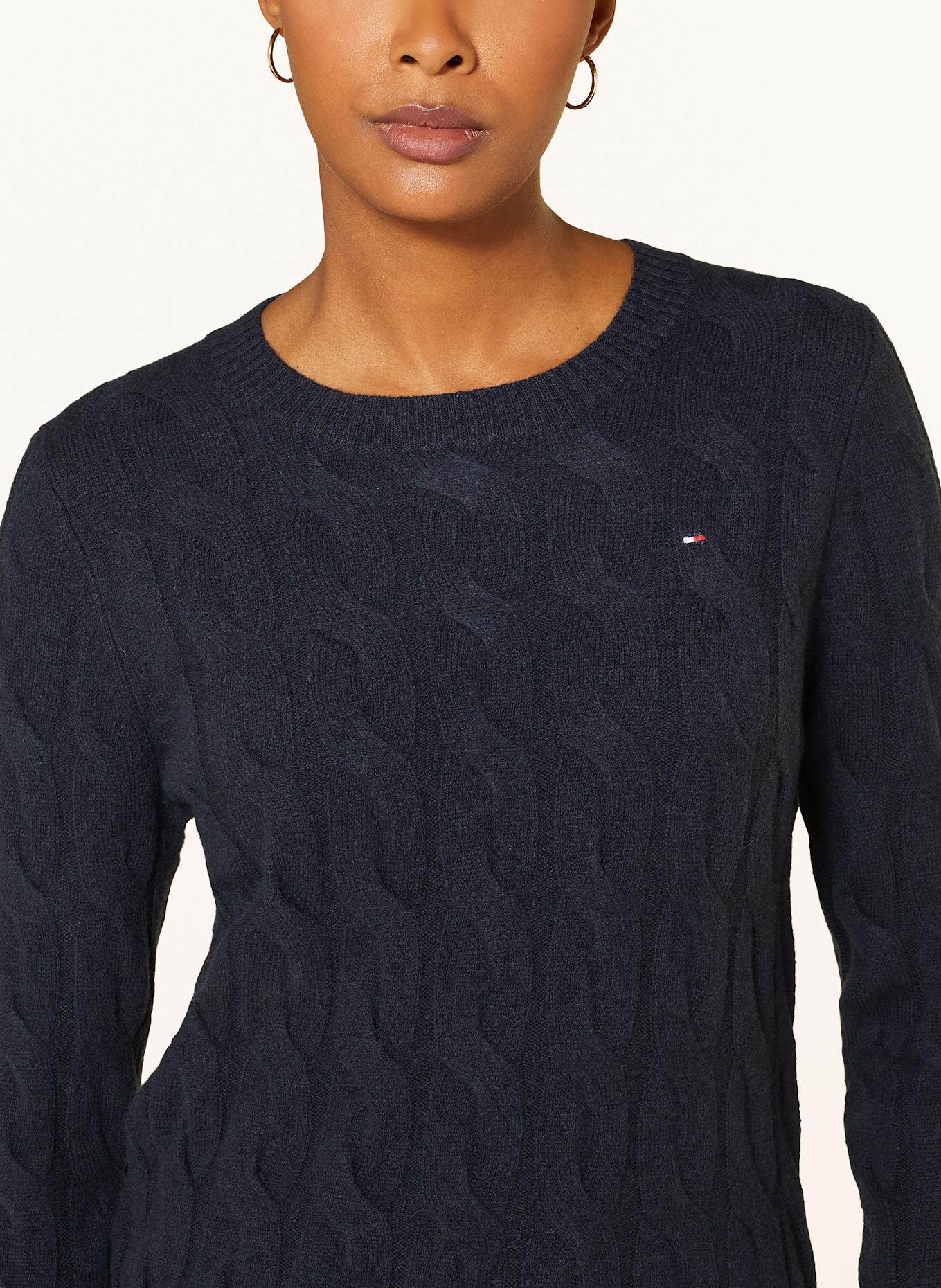 TOMMY HILFIGER Pullover: DUNKELBLAU