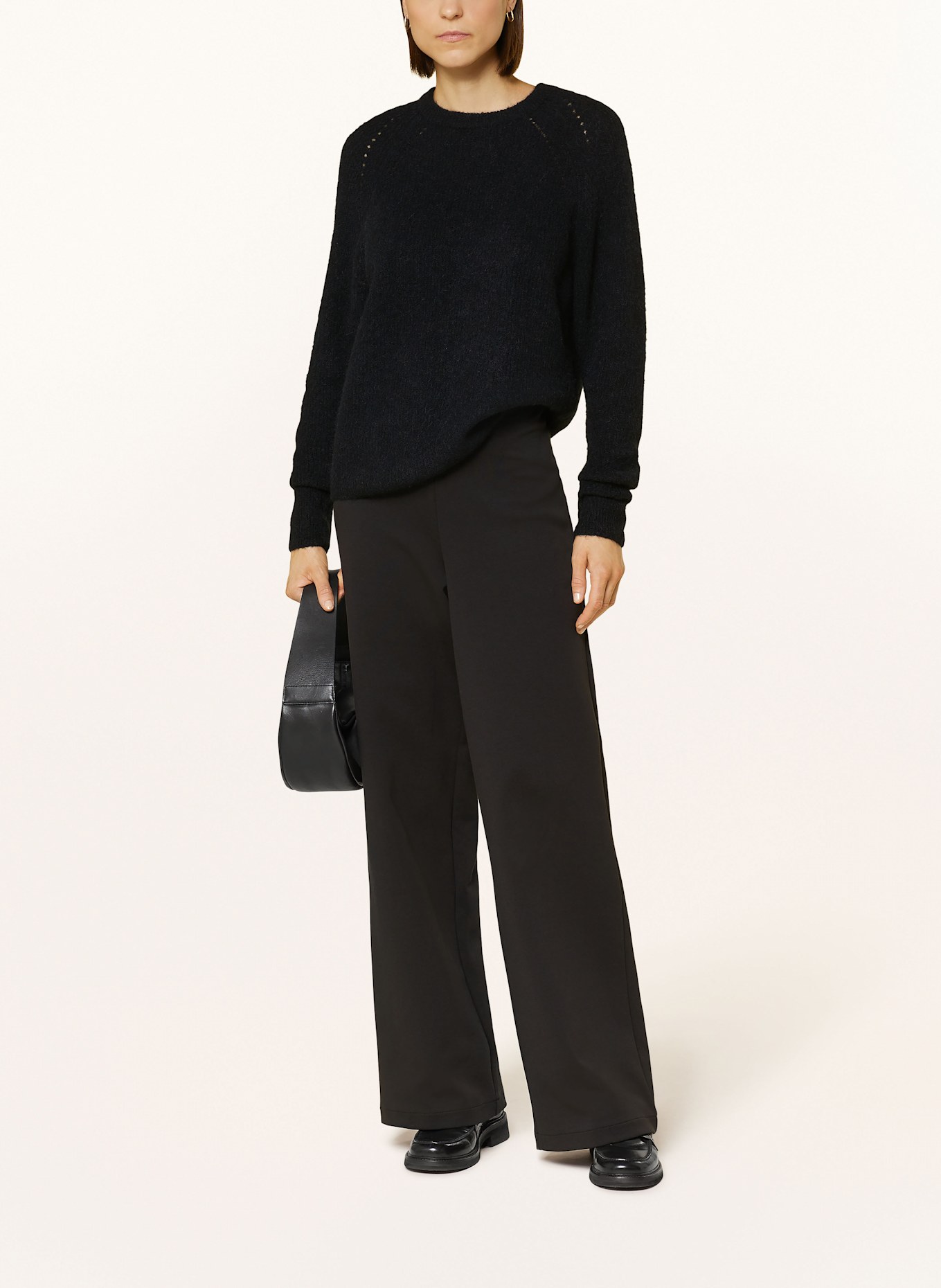 MOS MOSH Pullover MMTAMMY THORA mit Alapka und Cashmere: SCHWARZ