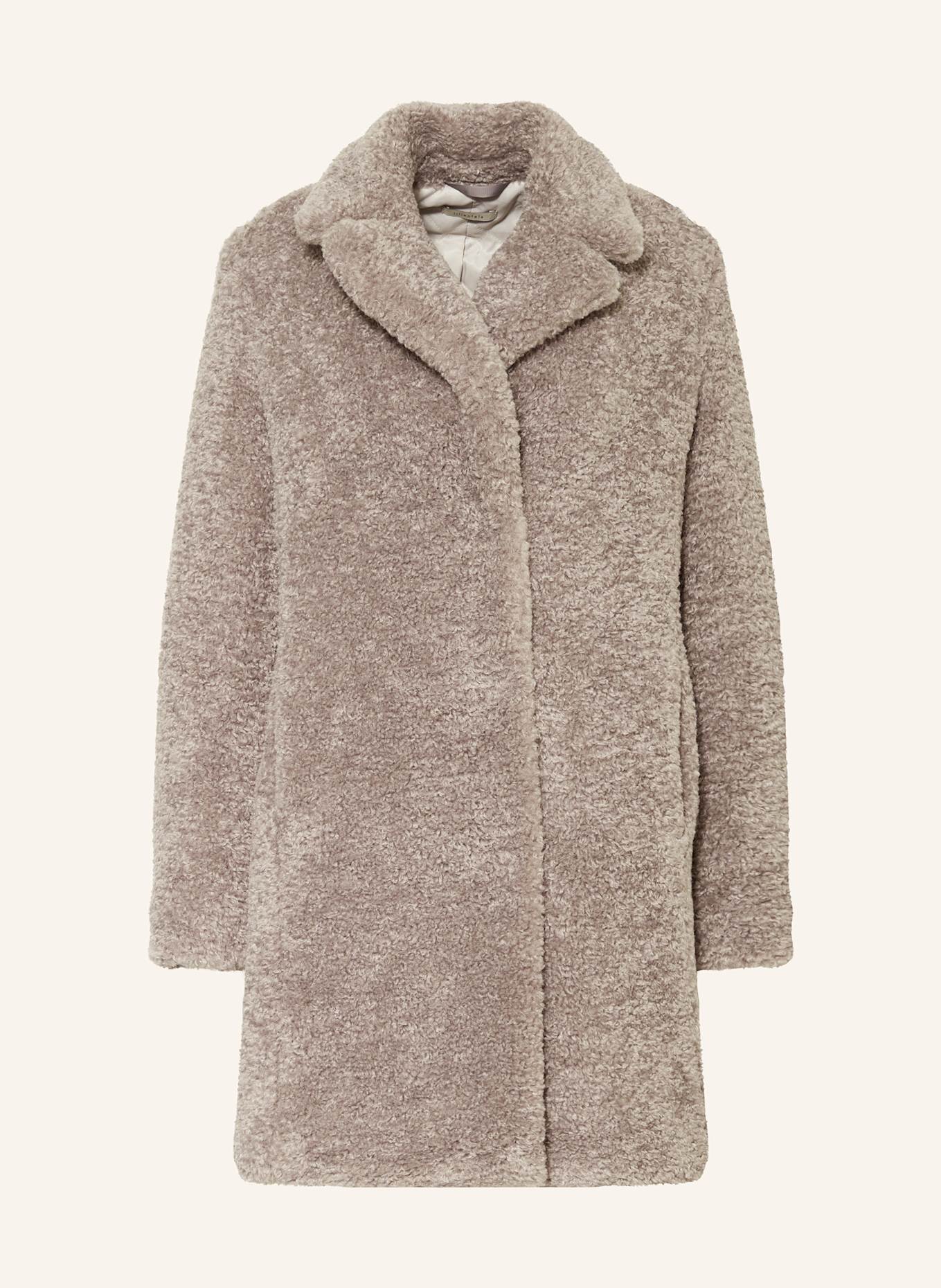 lilienfels Teddyfell-Mantel: TAUPE