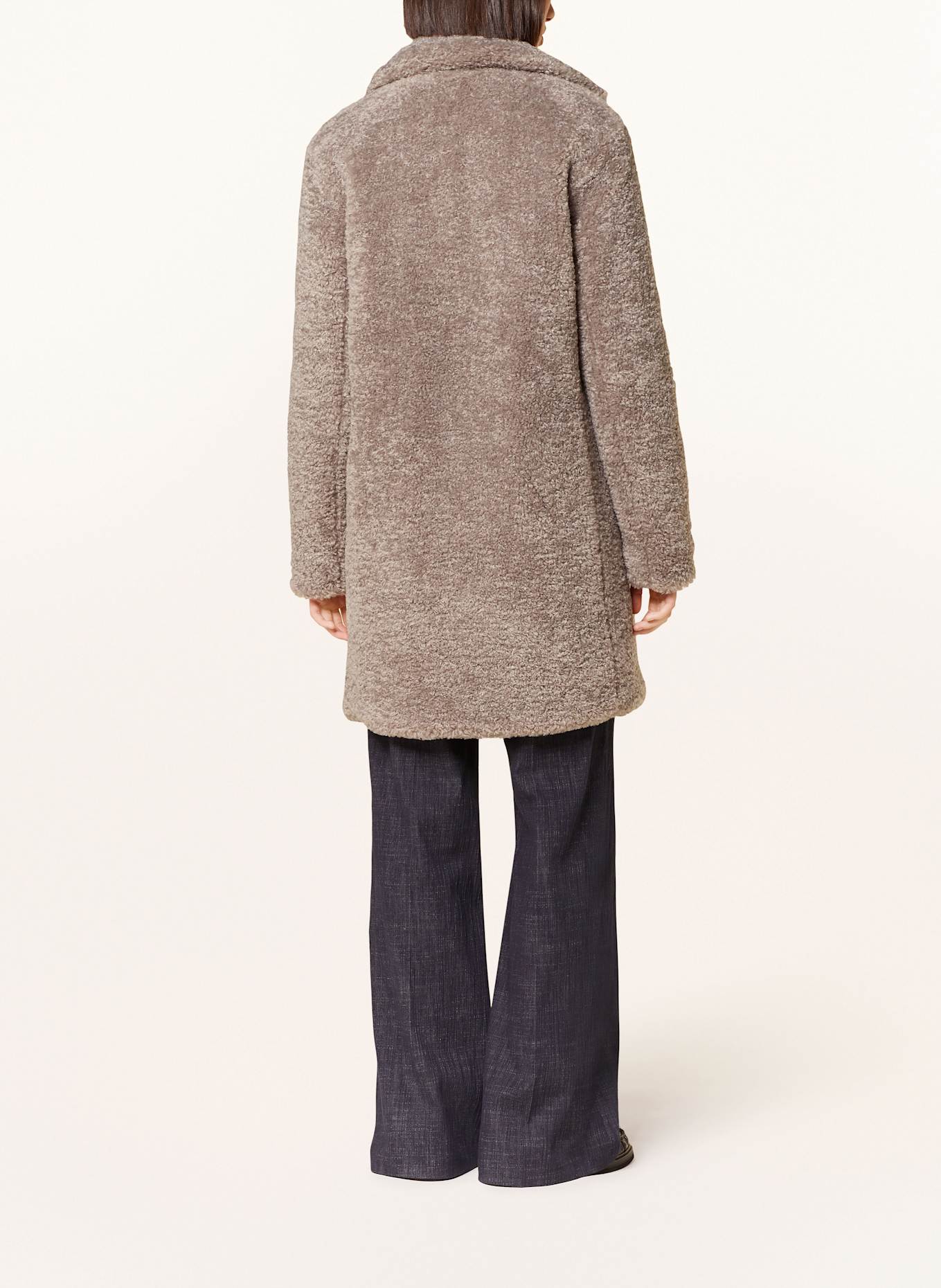 lilienfels Teddyfell-Mantel: TAUPE