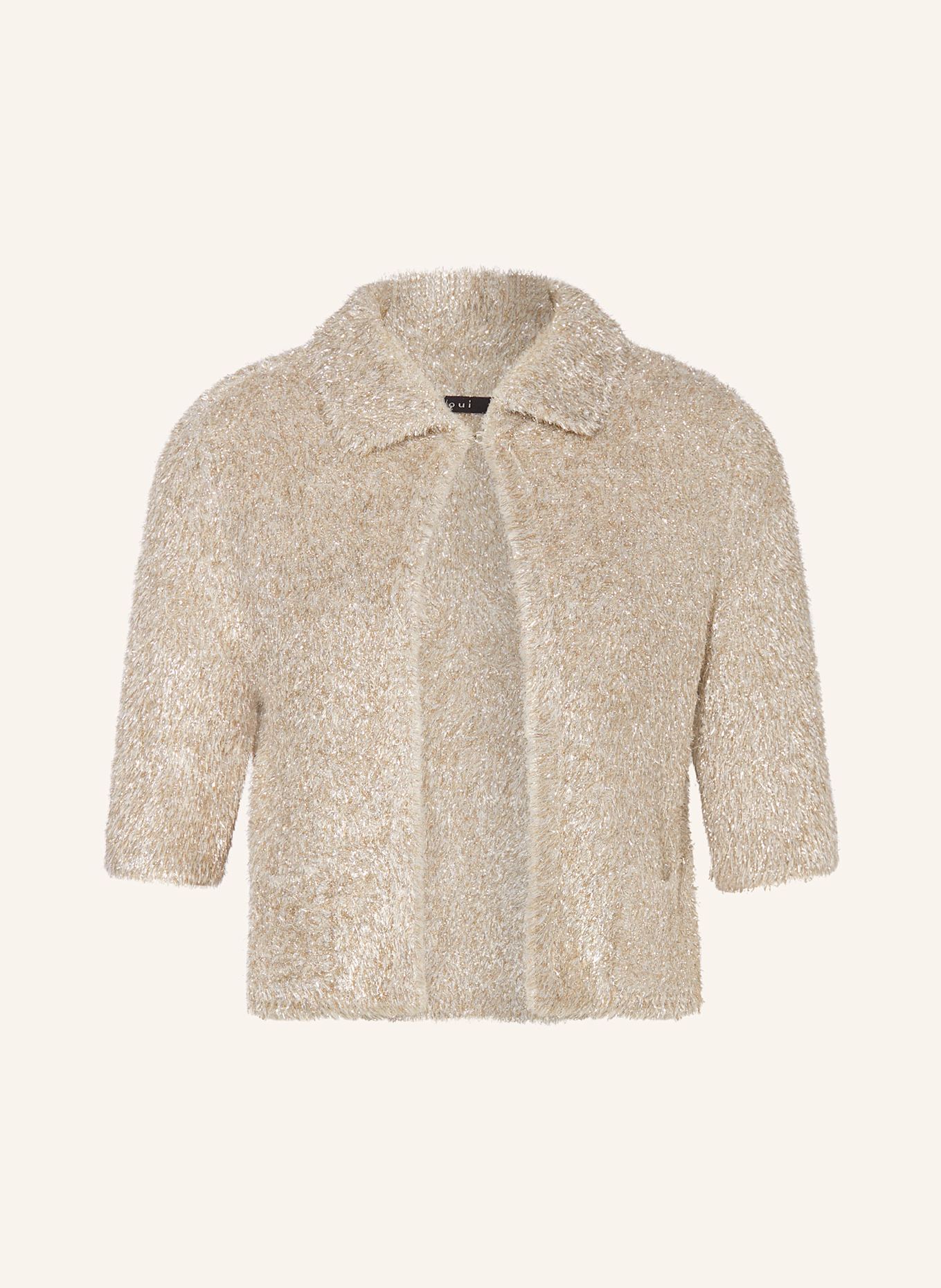 oui Cardigan with glitter thread, Color: GOLD (Image 1)