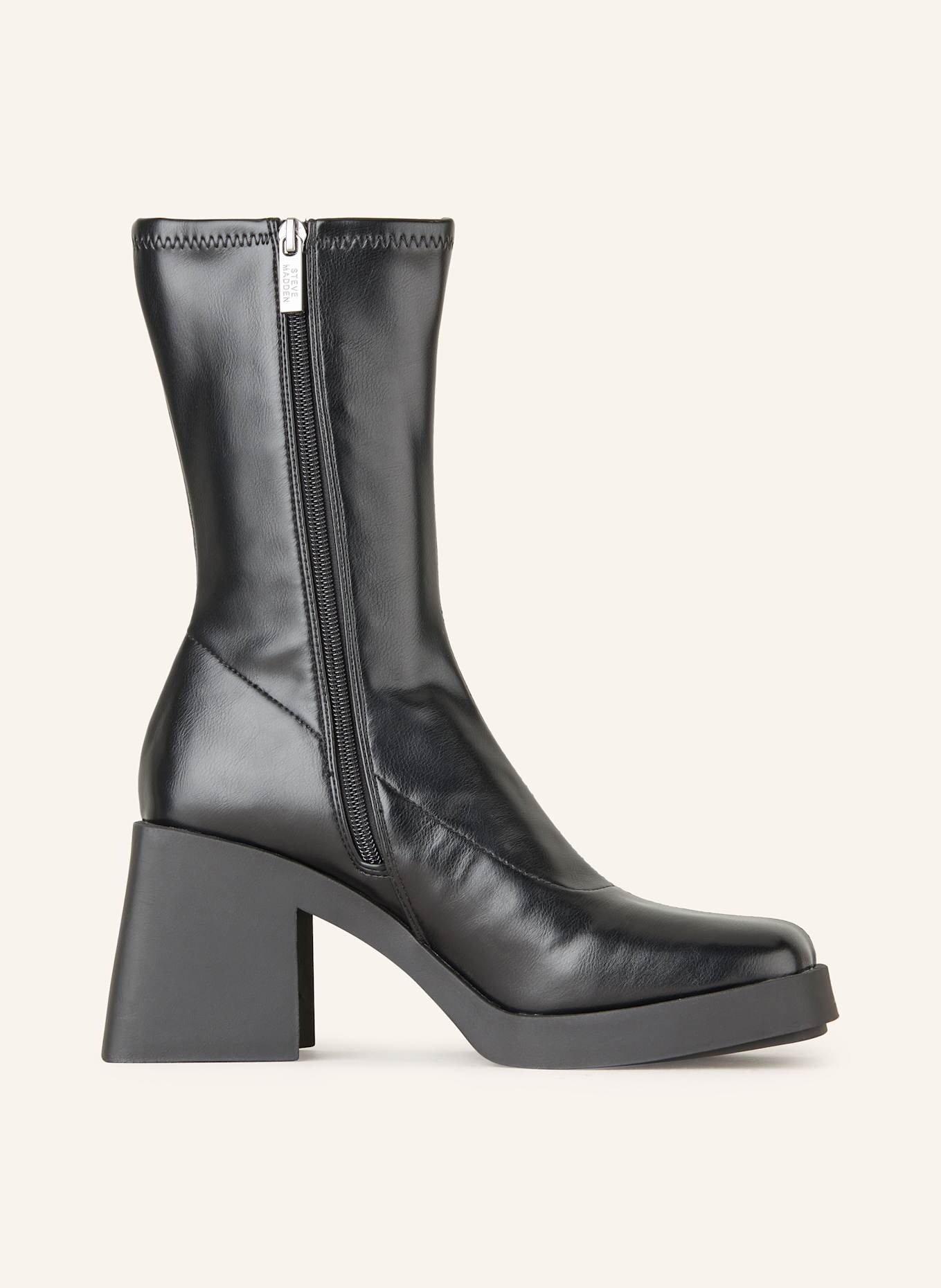 STEVE MADDEN Platform ankle boots KLOE: BLACK