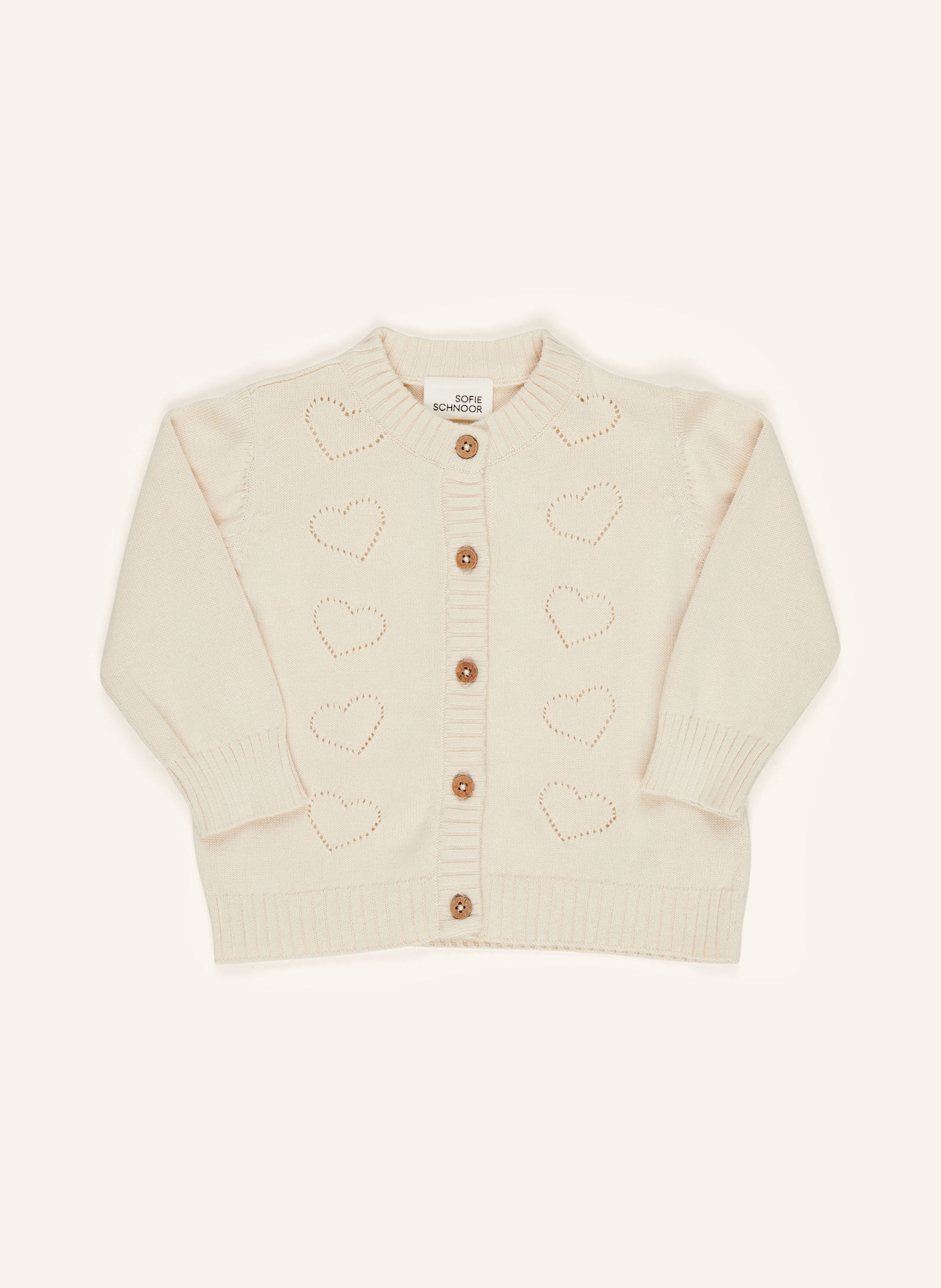 SOFIE SCHNOOR Strickjacke, Farbe: CREME (Bild 1)