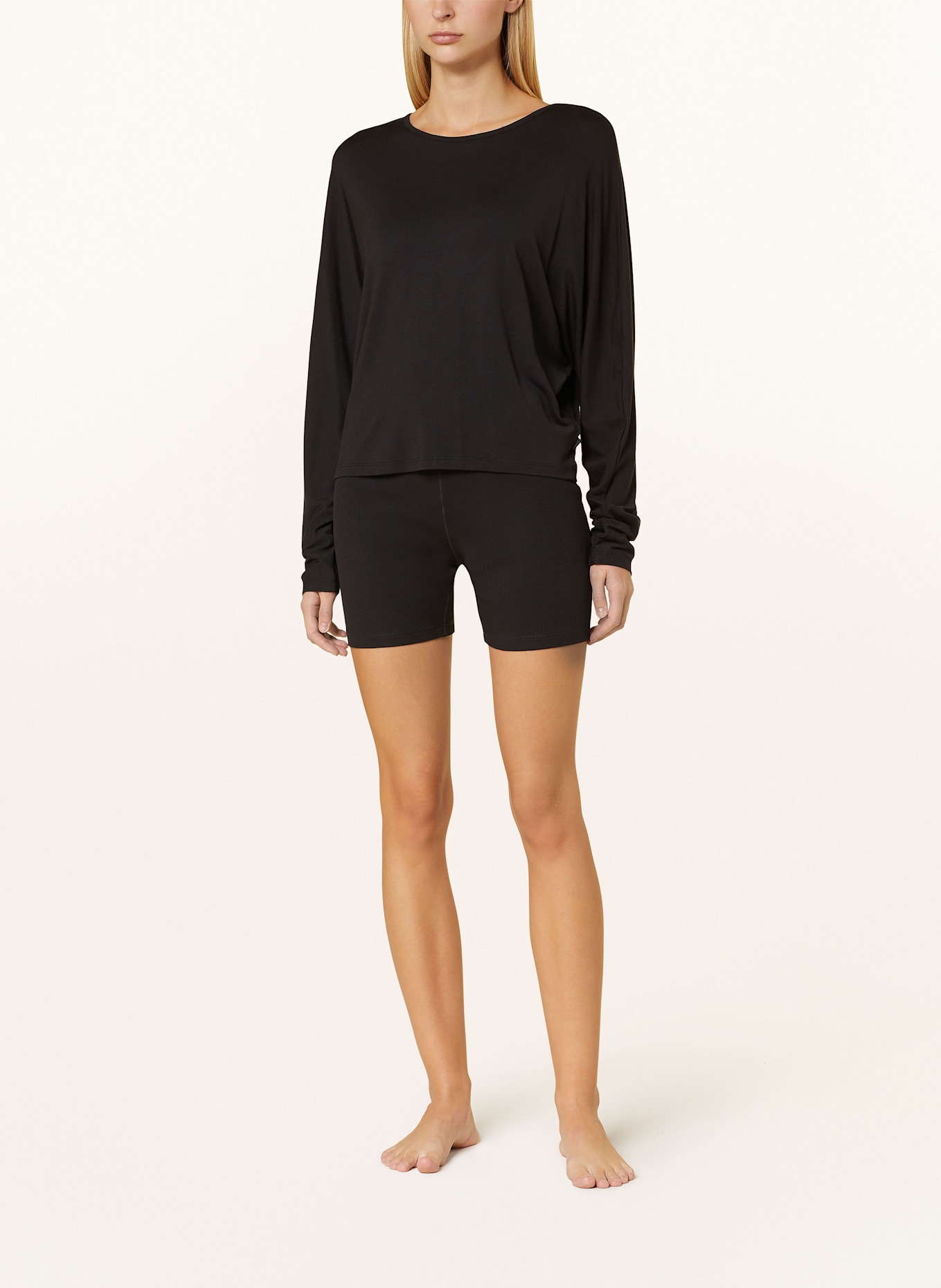 Calvin Klein MODERN RIB lounge shorts: BLACK