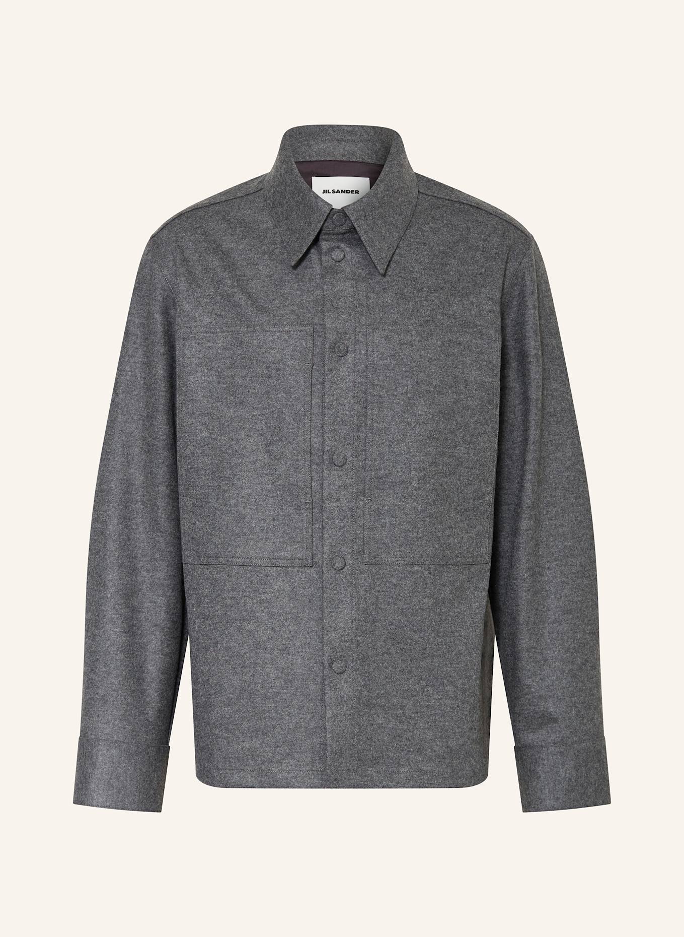 JIL SANDER Košile Comfort Fit: ŠEDÁ