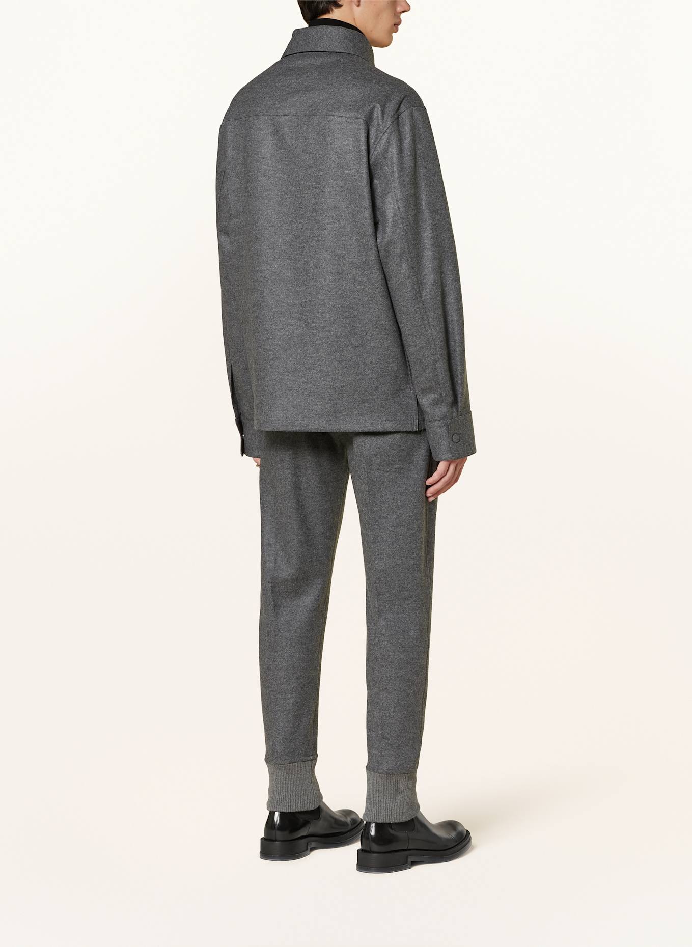 JIL SANDER Košile Comfort Fit: ŠEDÁ