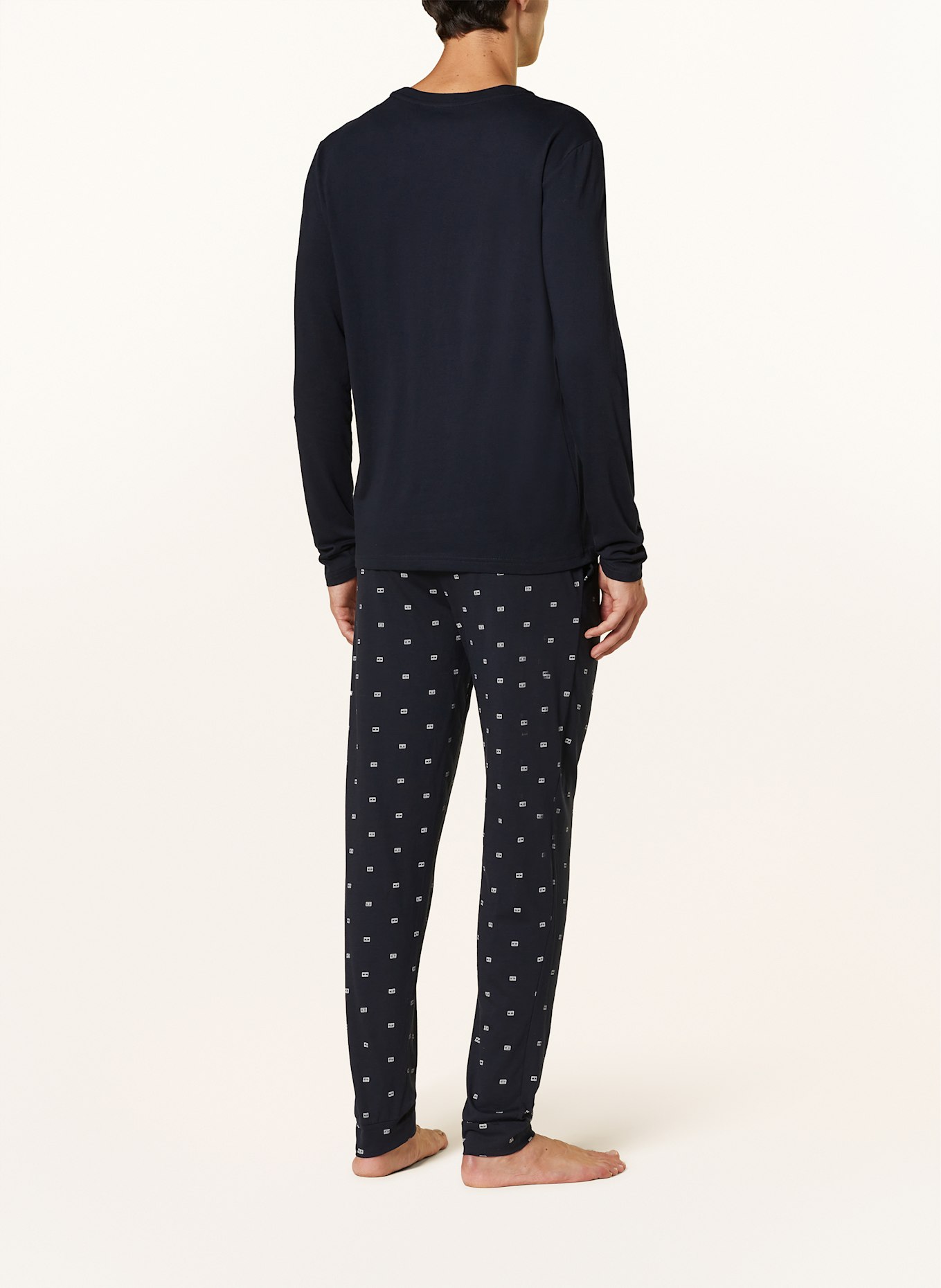 TOMMY HILFIGER Schlafanzug: DUNKELBLAU
